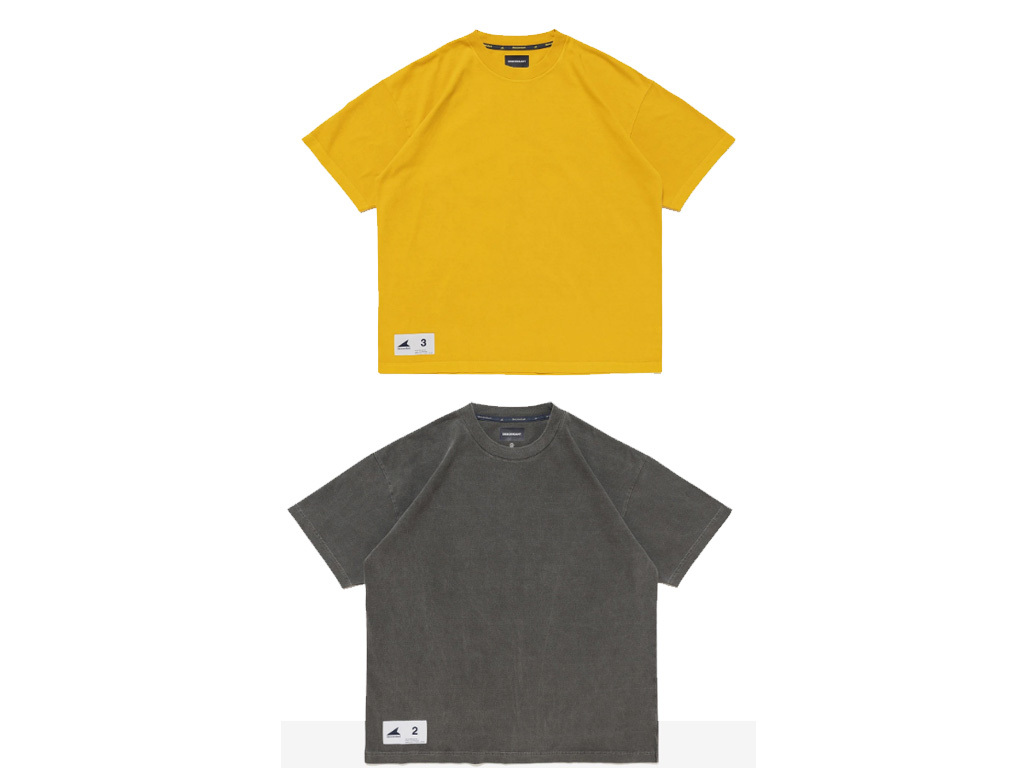 [現貨] DESCENDANT SS26 CACHALOT ORGANIC COTTON SS PIGMENT DYE | CHARCOAL / YELLOW