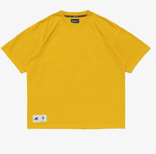 [現貨] DESCENDANT SS26 CACHALOT ORGANIC COTTON SS PIGMENT DYE | CHARCOAL / YELLOW