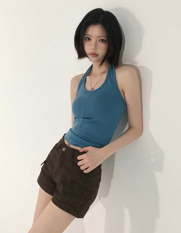 【限時買一送一優惠價預訂】韓國掛頸背心（12色）