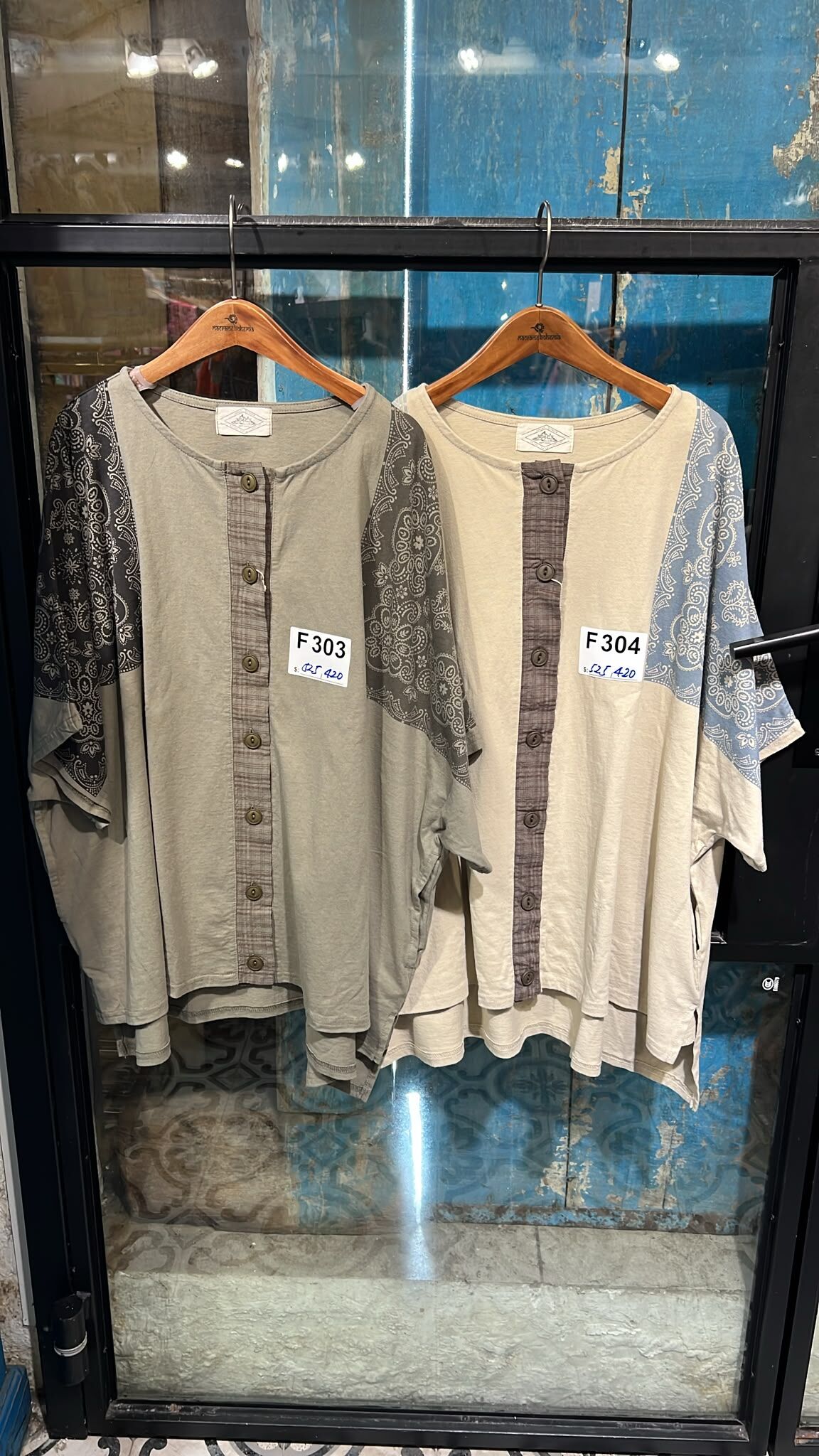 top 26J-93373-KH - F303 green / F304 beige (0716live)