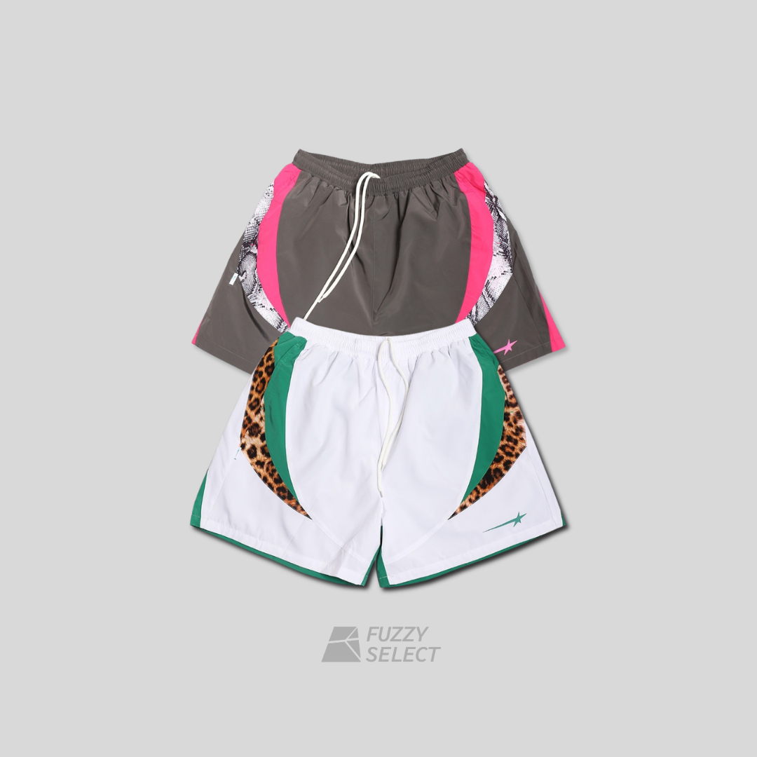 【逢甲FUZZY】MTA Splioed Nylon Shorts 拼接 尼龍短褲 白 豹紋 灰 蛇紋 M26STSNS