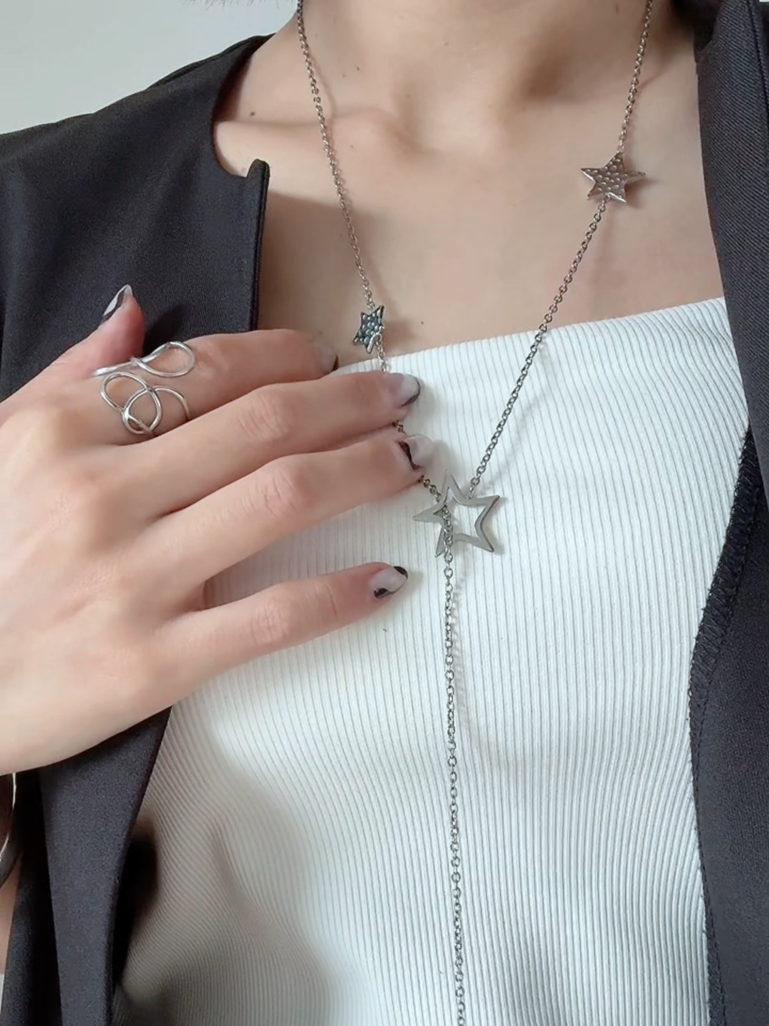 original long star necklace