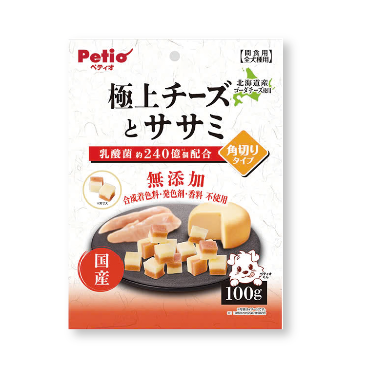 Petio 極上芝士雞肉角切 100ｇ（PTO-7517）