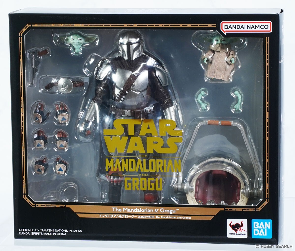 全新 萬代 SHF 曼達洛人 & 古古 星際大戰 電影版 可動完成品