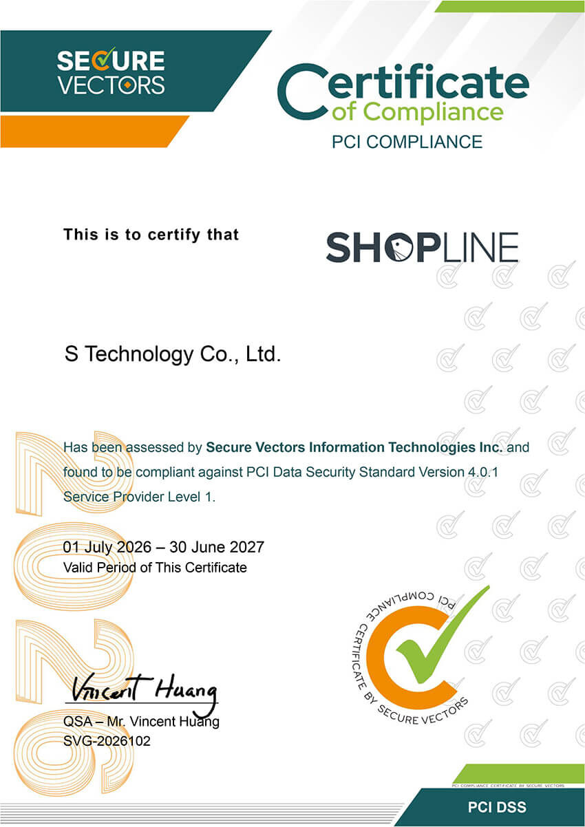 SHOPLINE PCI DSS