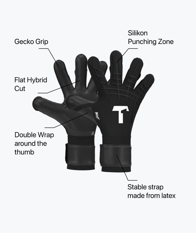 T1TAN GOALKEEPER GLOVES Shadow Beast 3.0  龍門手套 黑色