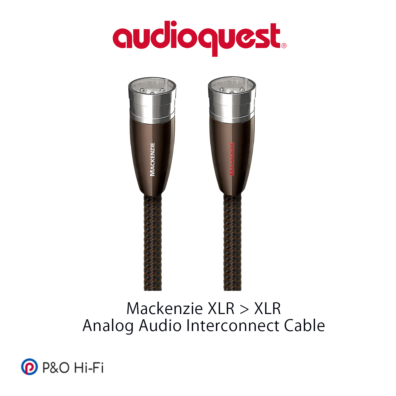 AudioQuest Mackenzie (麥肯齊河) XLR > XLR River Series (河流系列) 模擬訊號線 (一對)