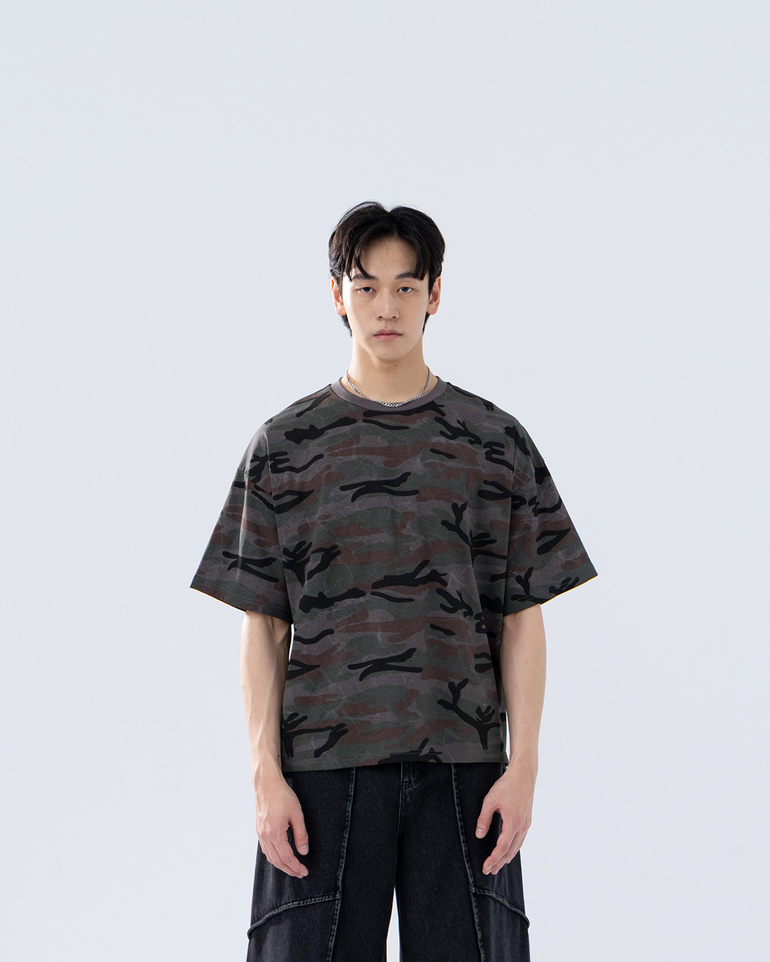 Men's camouflage short-sleeved top, M/L/XL【01190388】in stock+pre-order