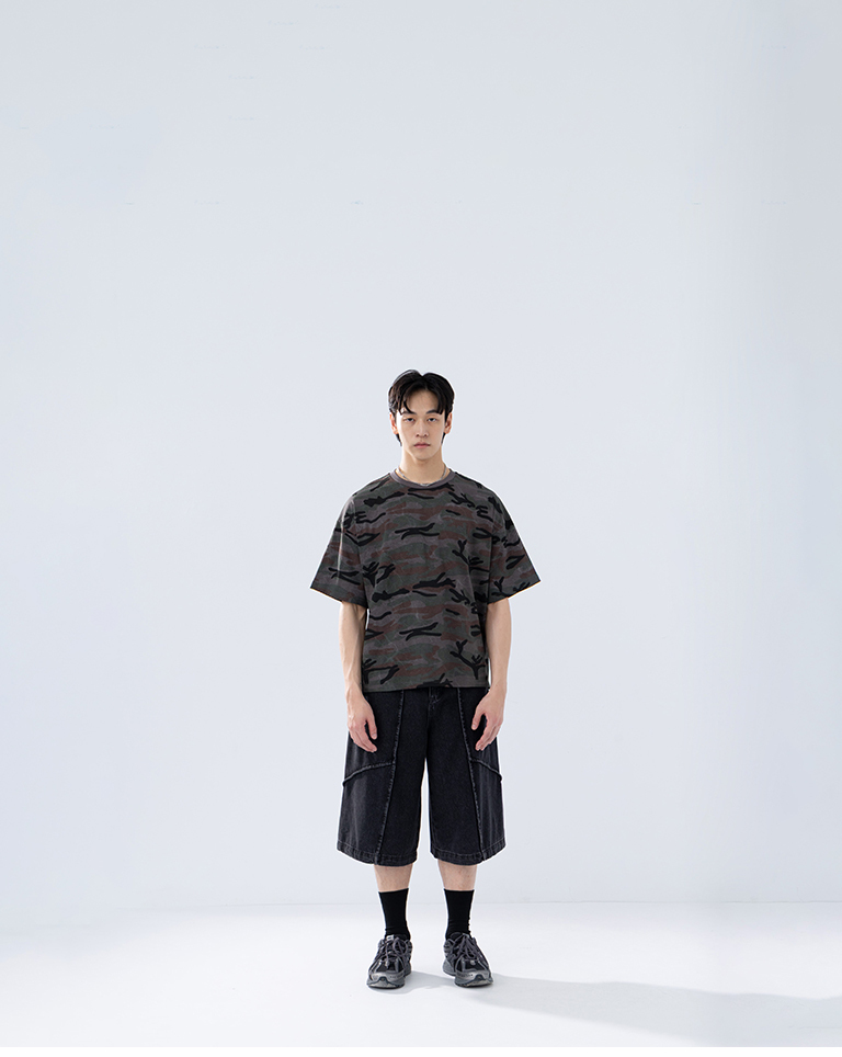 Men's camouflage short-sleeved top, M/L/XL【01190388】in stock+pre-order