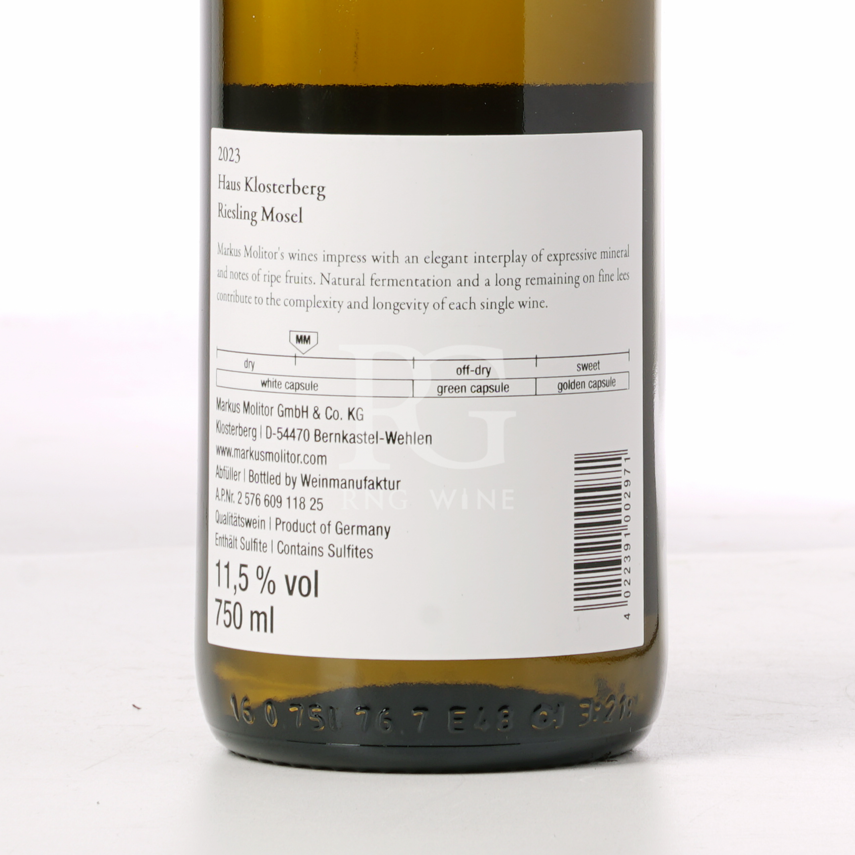 Markus Molitor Haus Klosterberg Riesling Dry 2023