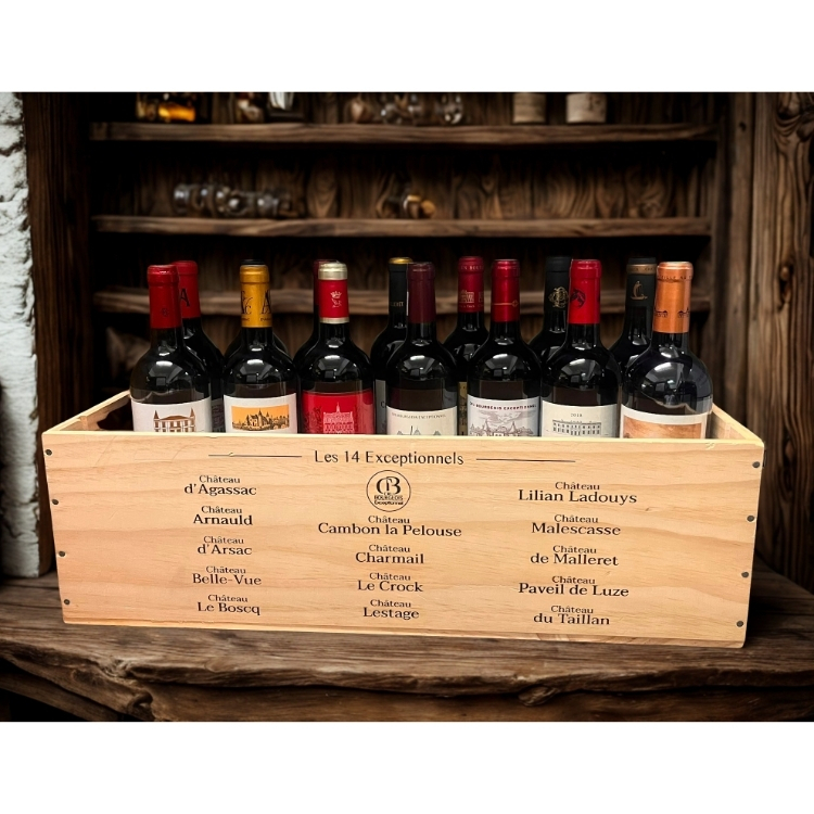Cru Bourgeois Exceptionnel 2018 (14 Bottles Original Wooden Case)