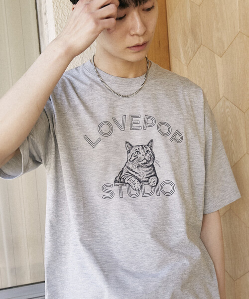 PUBLUX / LOVEPOP Cat Print T-Shirt