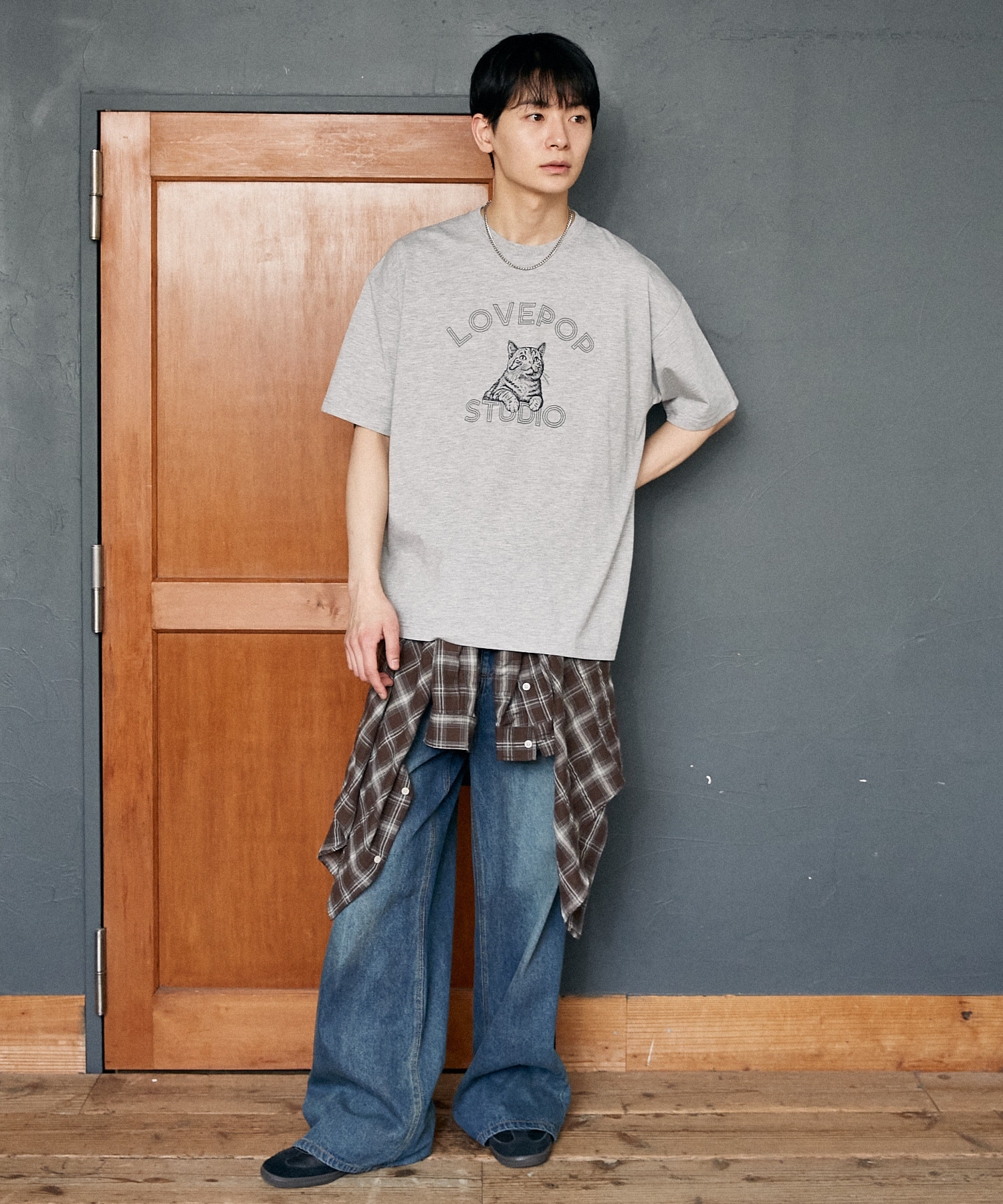 PUBLUX / LOVEPOP Cat Print T-Shirt