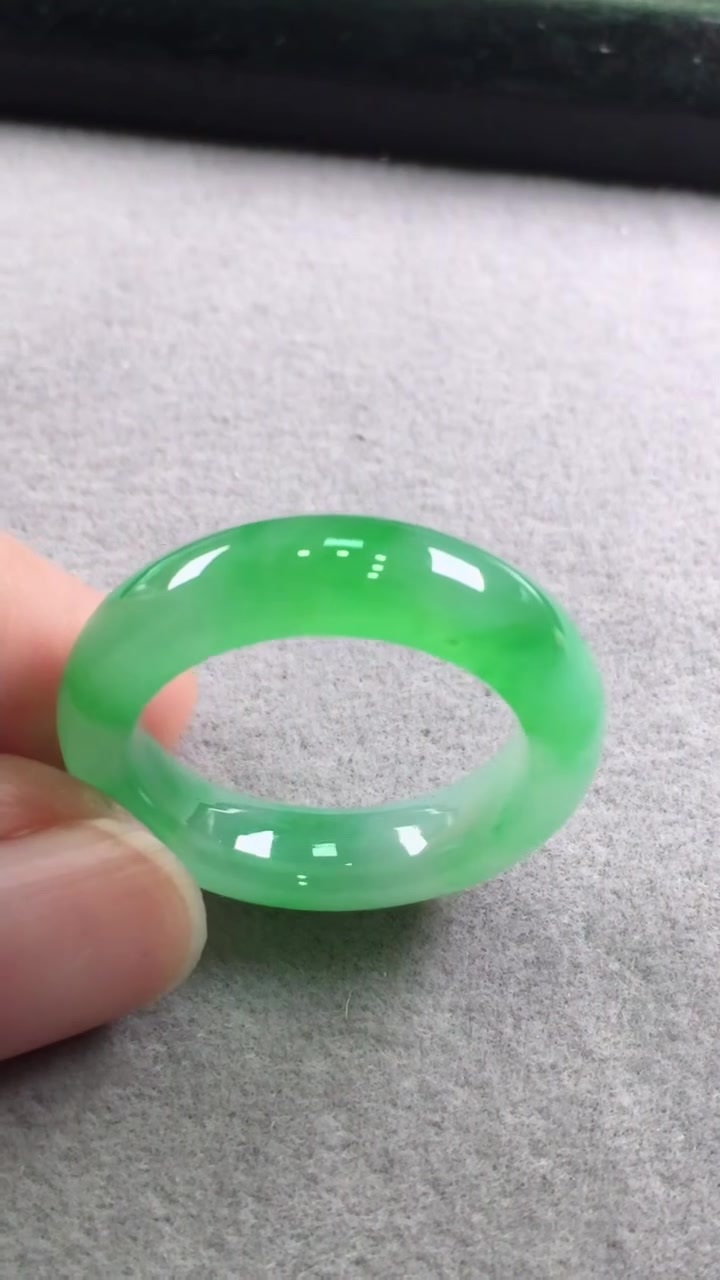 翡翠綠指環 (17.5mm內直徑),天然翡翠A玉, 緬甸玉, Jade, Jadeite