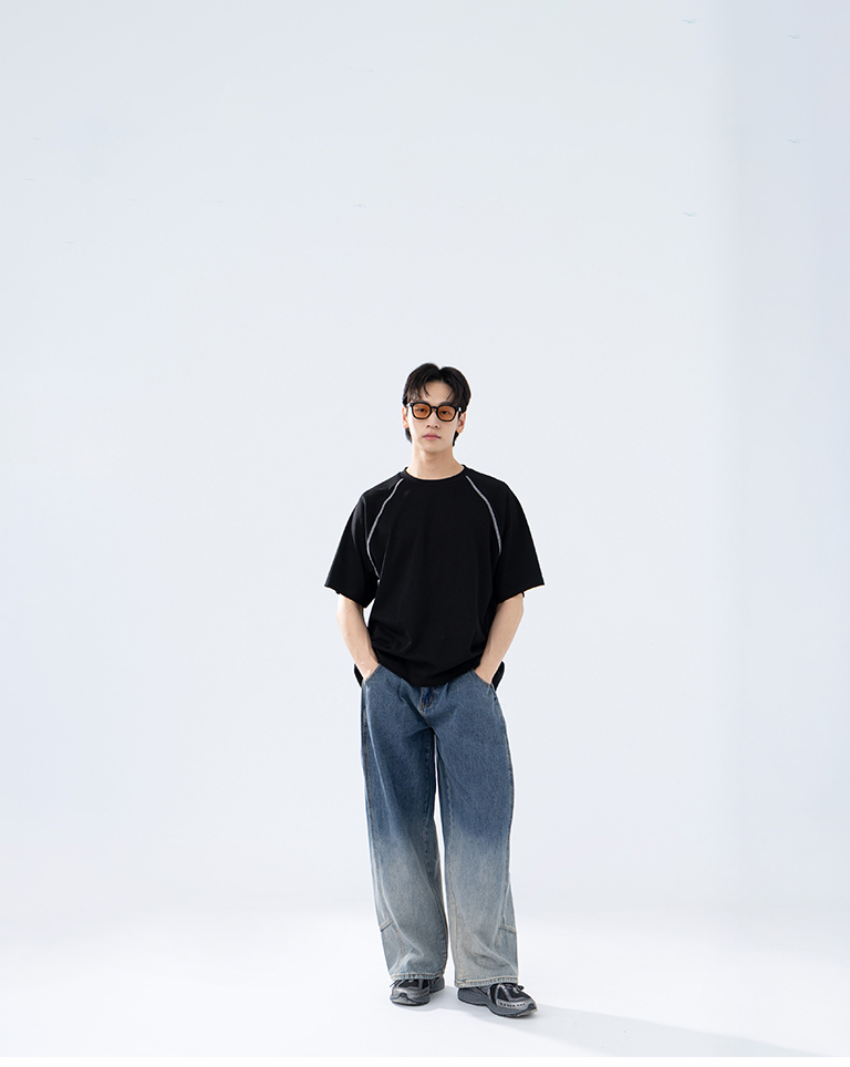 Men's Retro Washed Gradient Color-Brushed Denim Pants, S/M/L/XL【04011857】in stock+pre-order