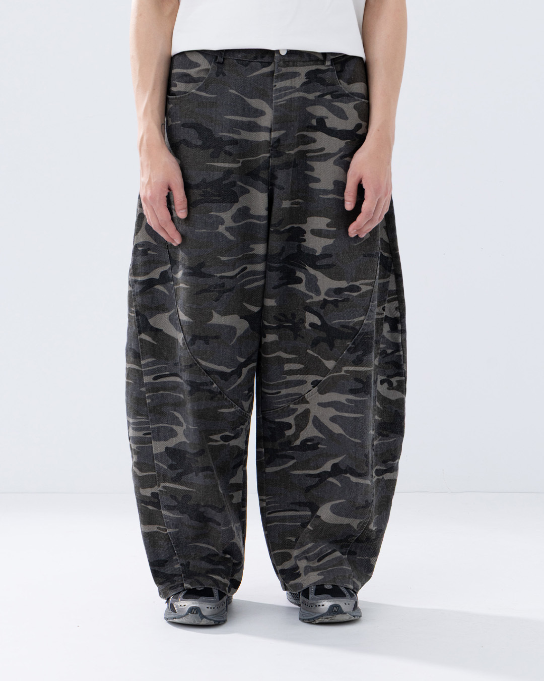 Men's camouflage cocoon-shaped denim trousers, S/M/L/XL【04102063】in stock+pre-order