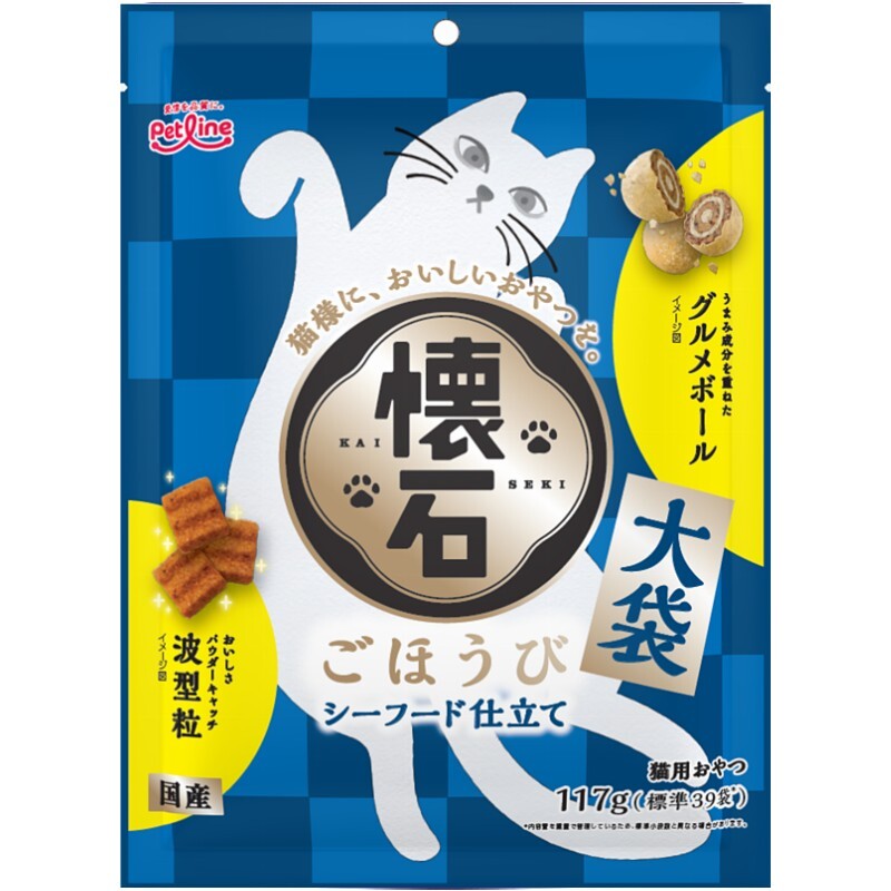 日本Petline 貓小食 懷石系列 海鮮味  117g