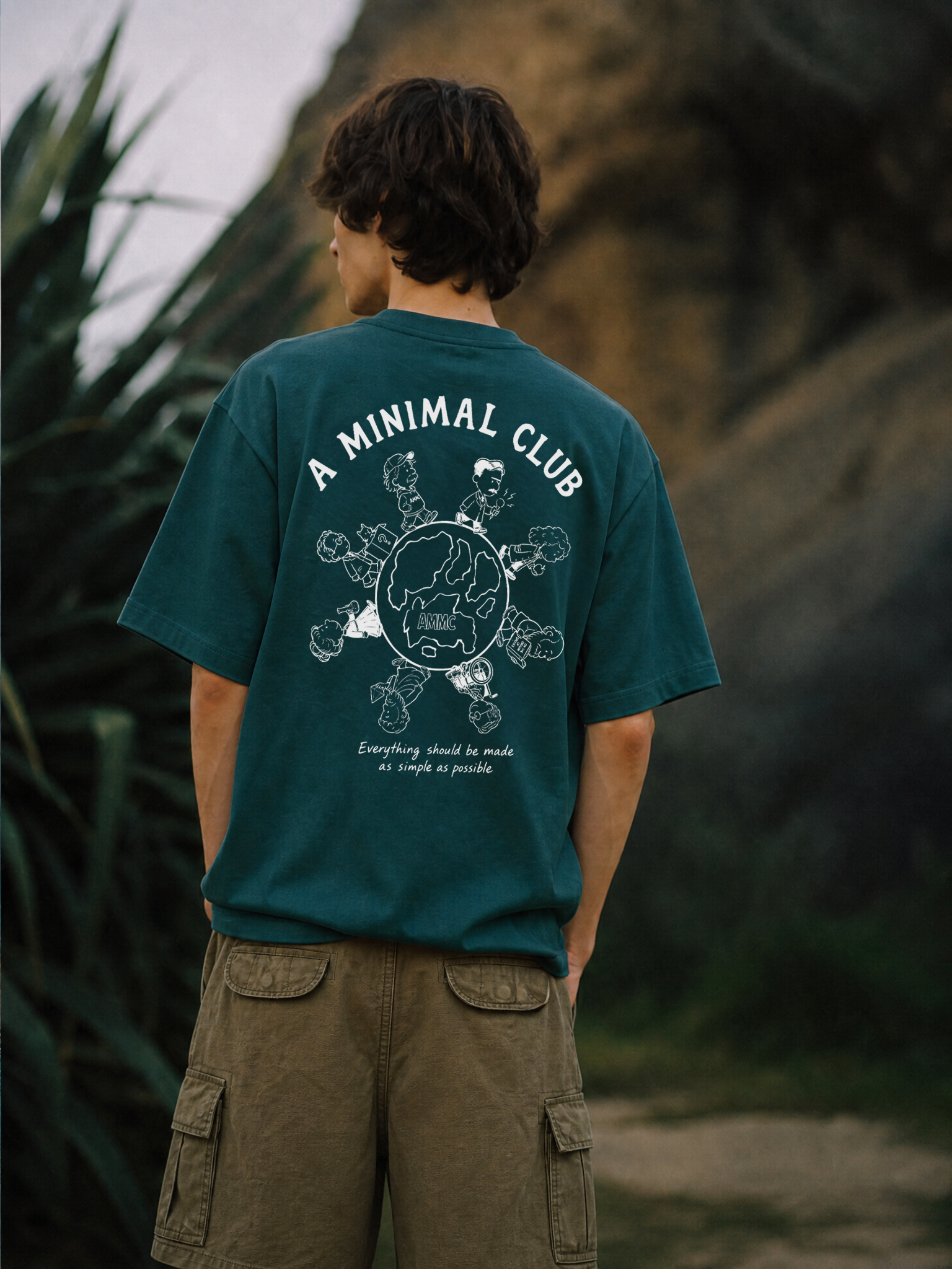 A MINIMAL CLUB GREEN LOGO TEE AM65TE15GN