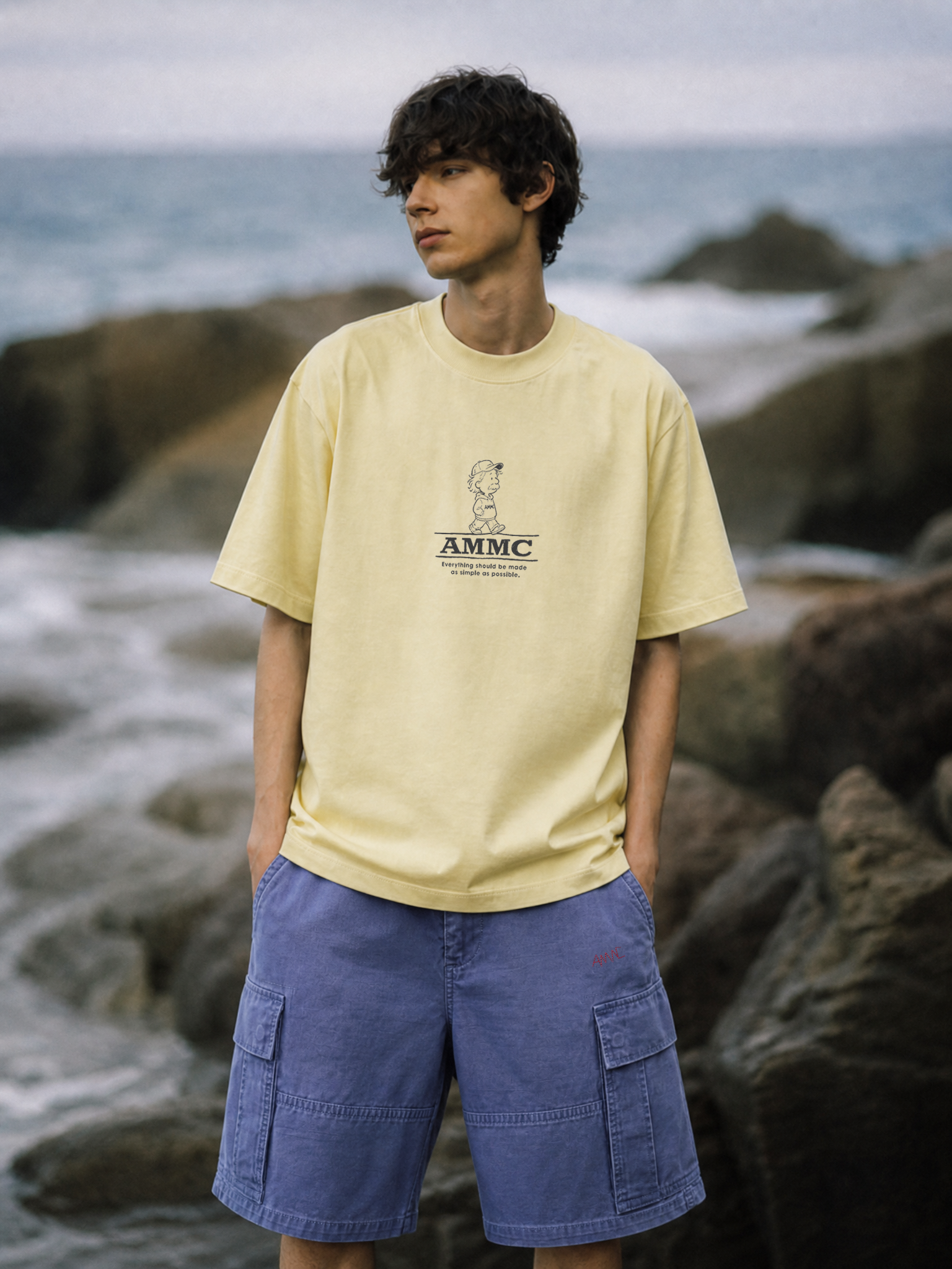 A MINIMAL CLUB YELLOW LOGO TEE AM65TE15YL