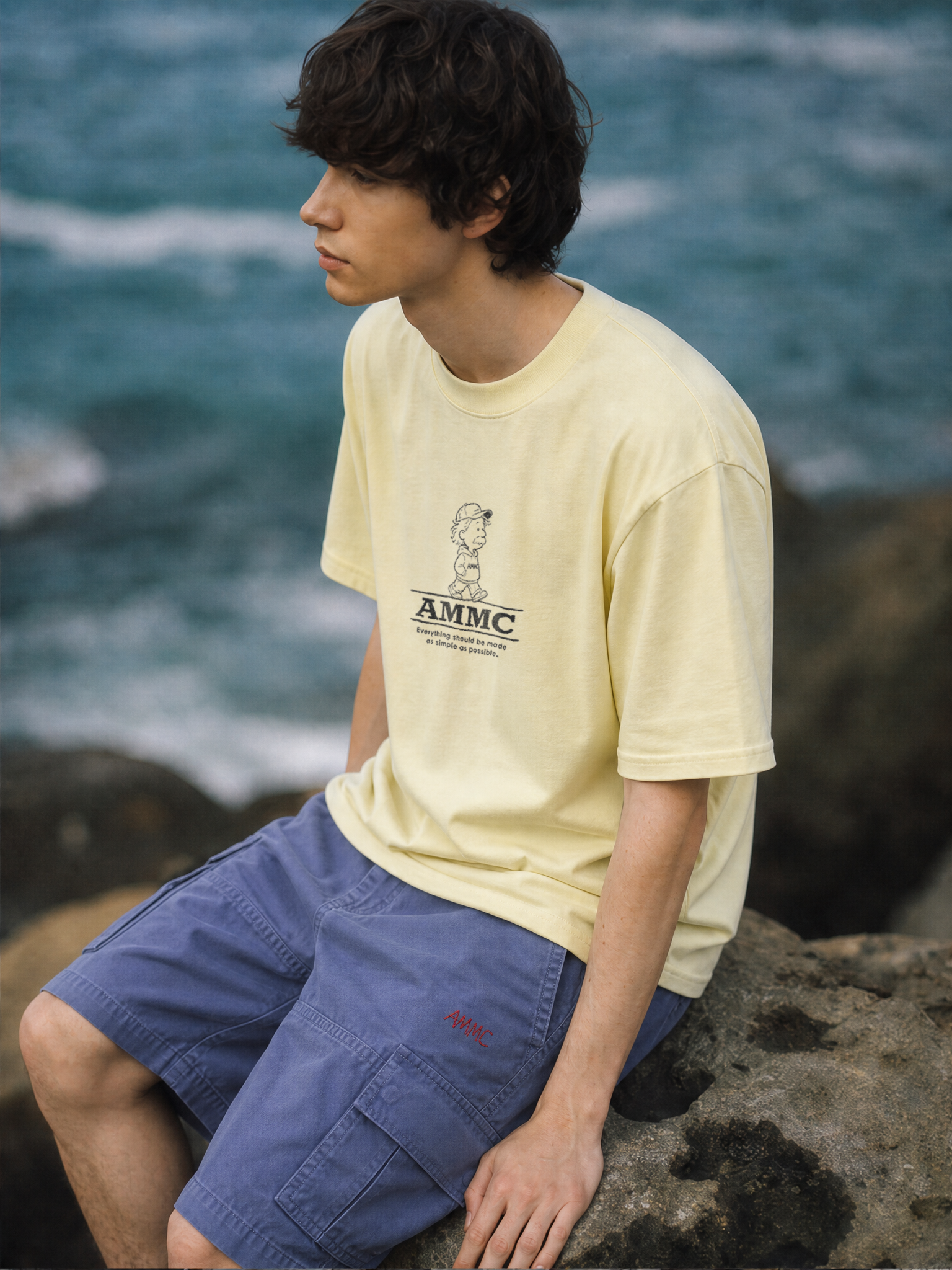 A MINIMAL CLUB YELLOW LOGO TEE AM65TE15YL