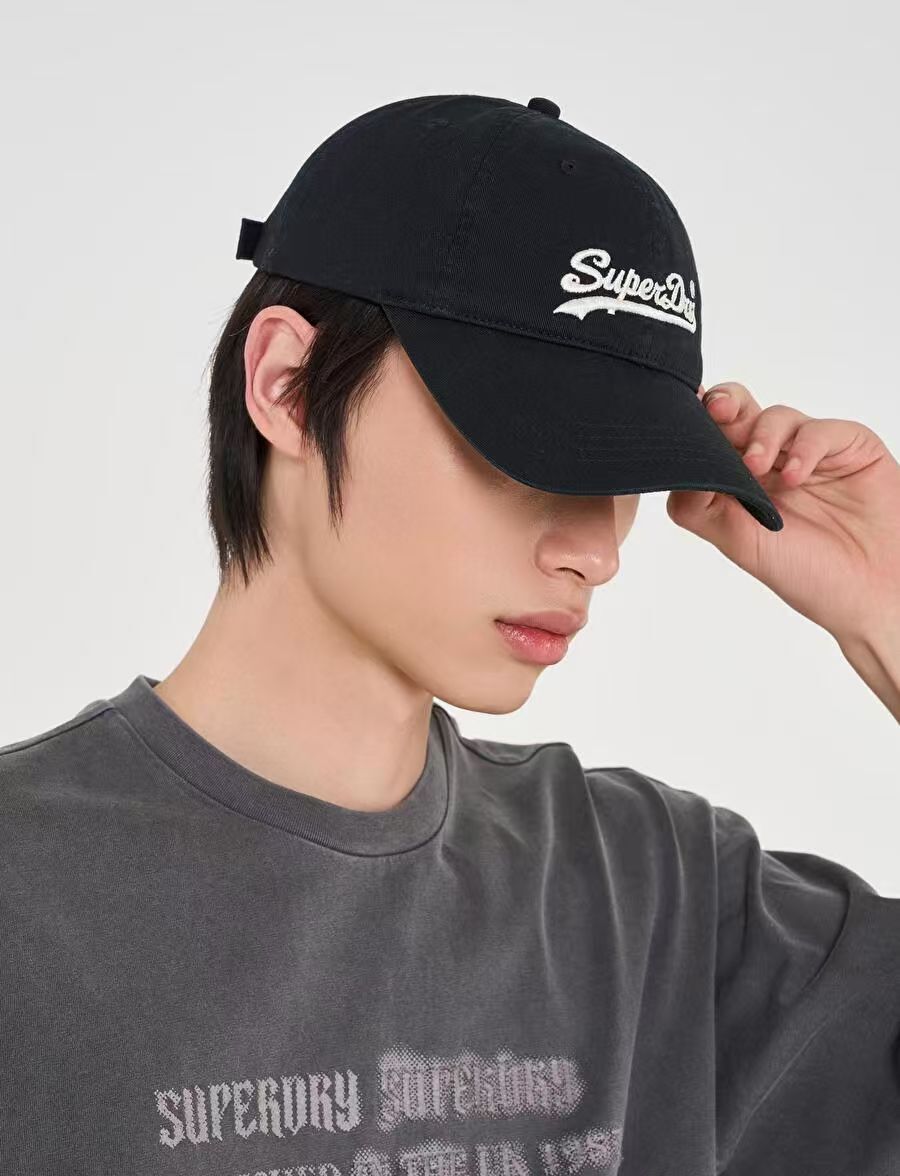【預購】Superdry H070657 棒球帽 (黑色)