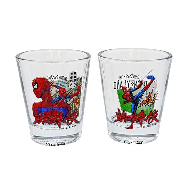 蜘蛛人 Spider-Man 圖案  迷你玻璃杯 水杯 套裝 漫威 Marvel -香港迪士尼樂園