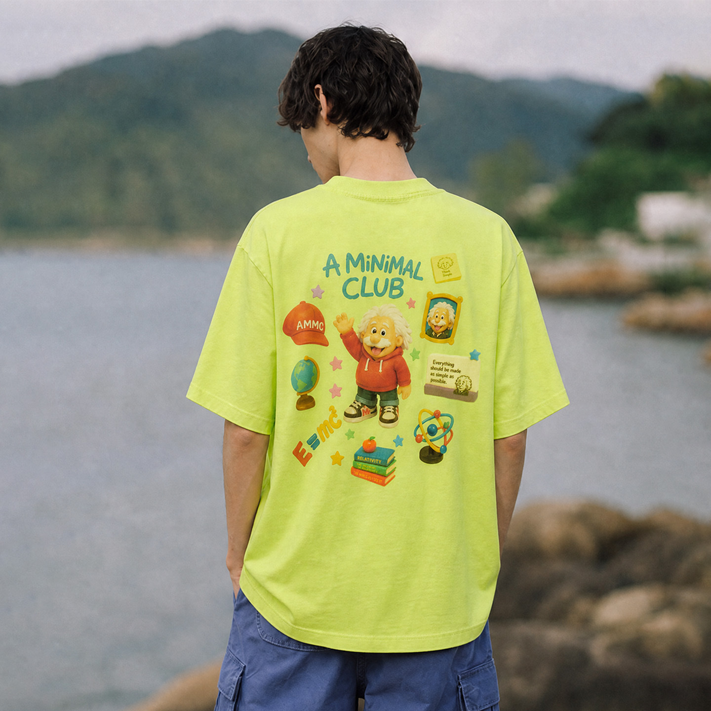 A MINIMAL CLUB GREEN LOGO TEE AM66TE18GN