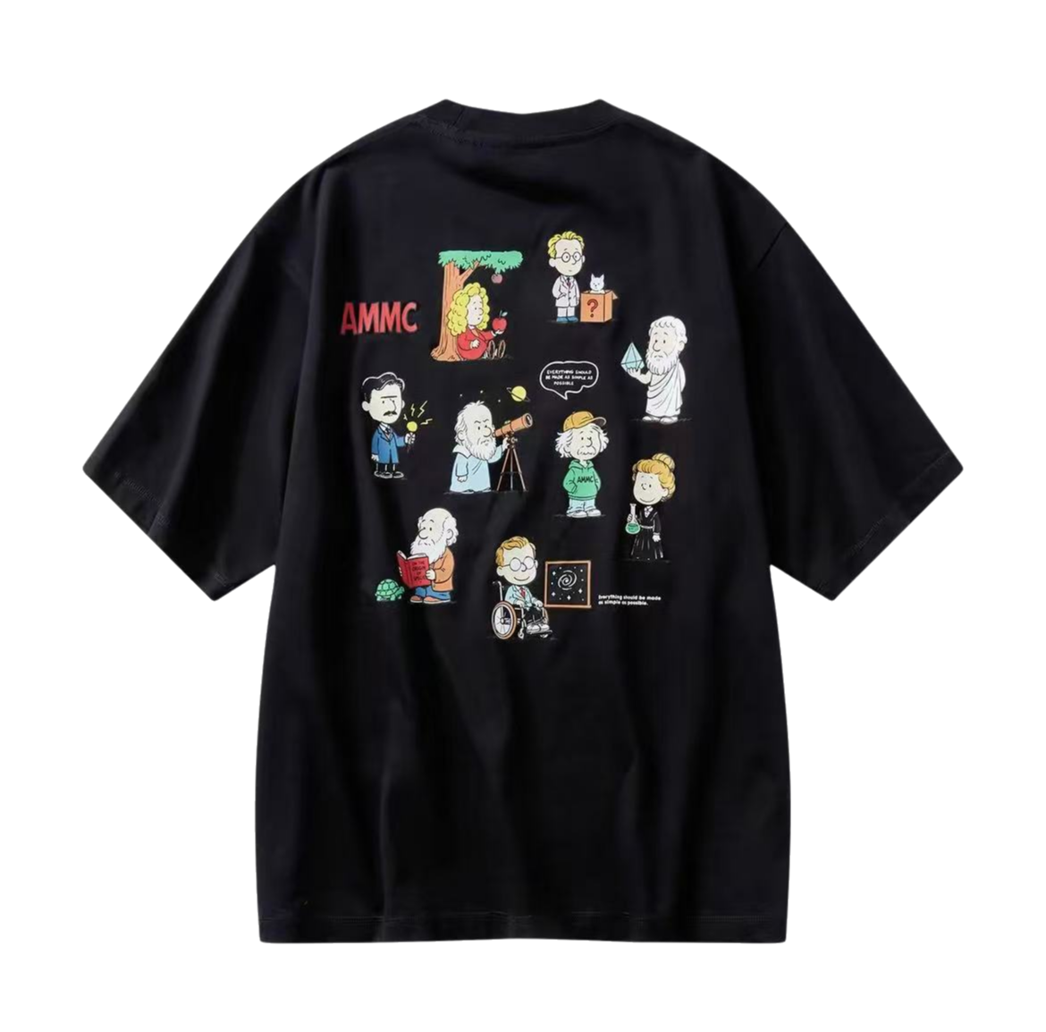 A MINIMAL CLUB BLACK LOGO TEE AM66TE19BK