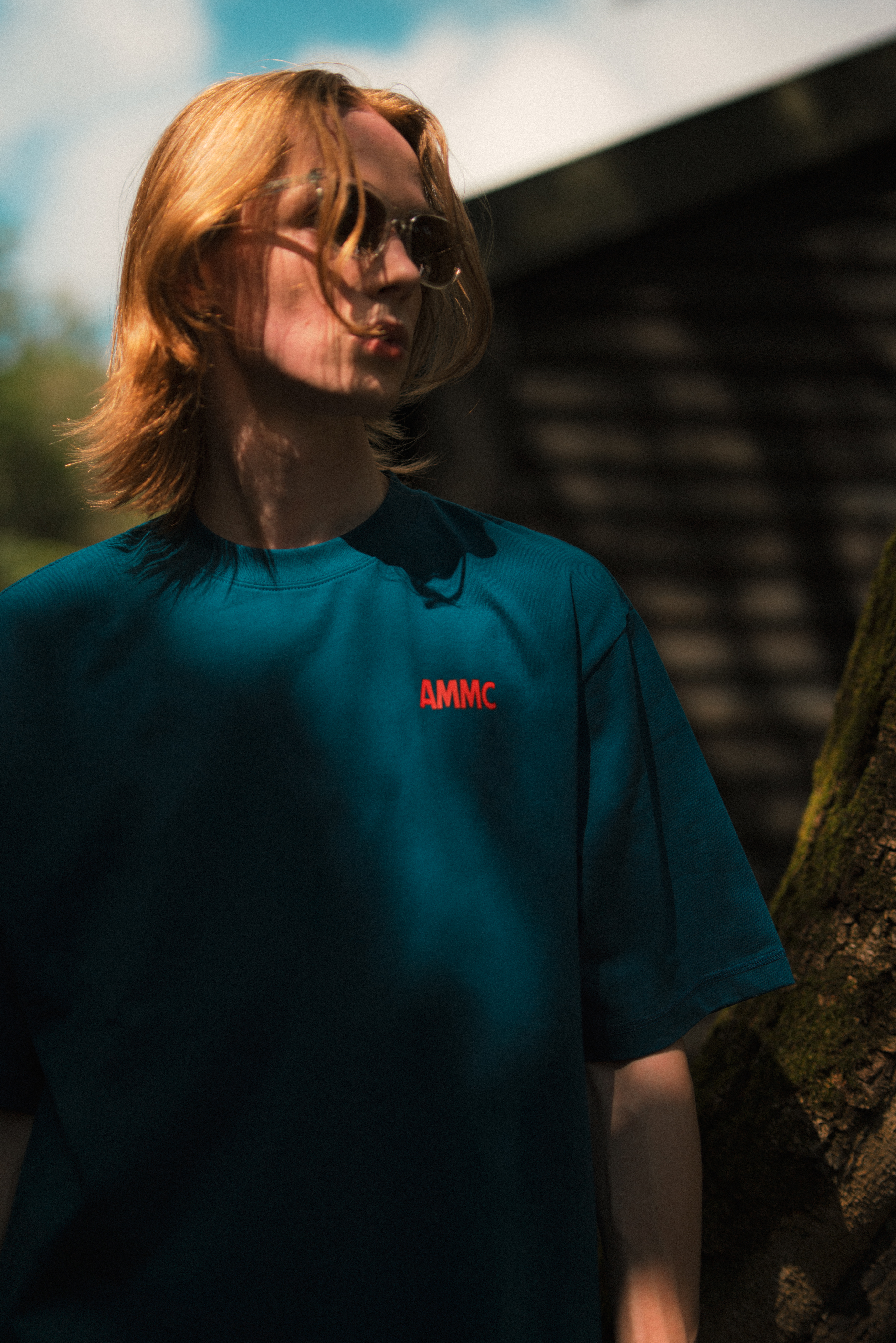 A MINIMAL CLUB BLUE LOGO TEE AM66TE19BU