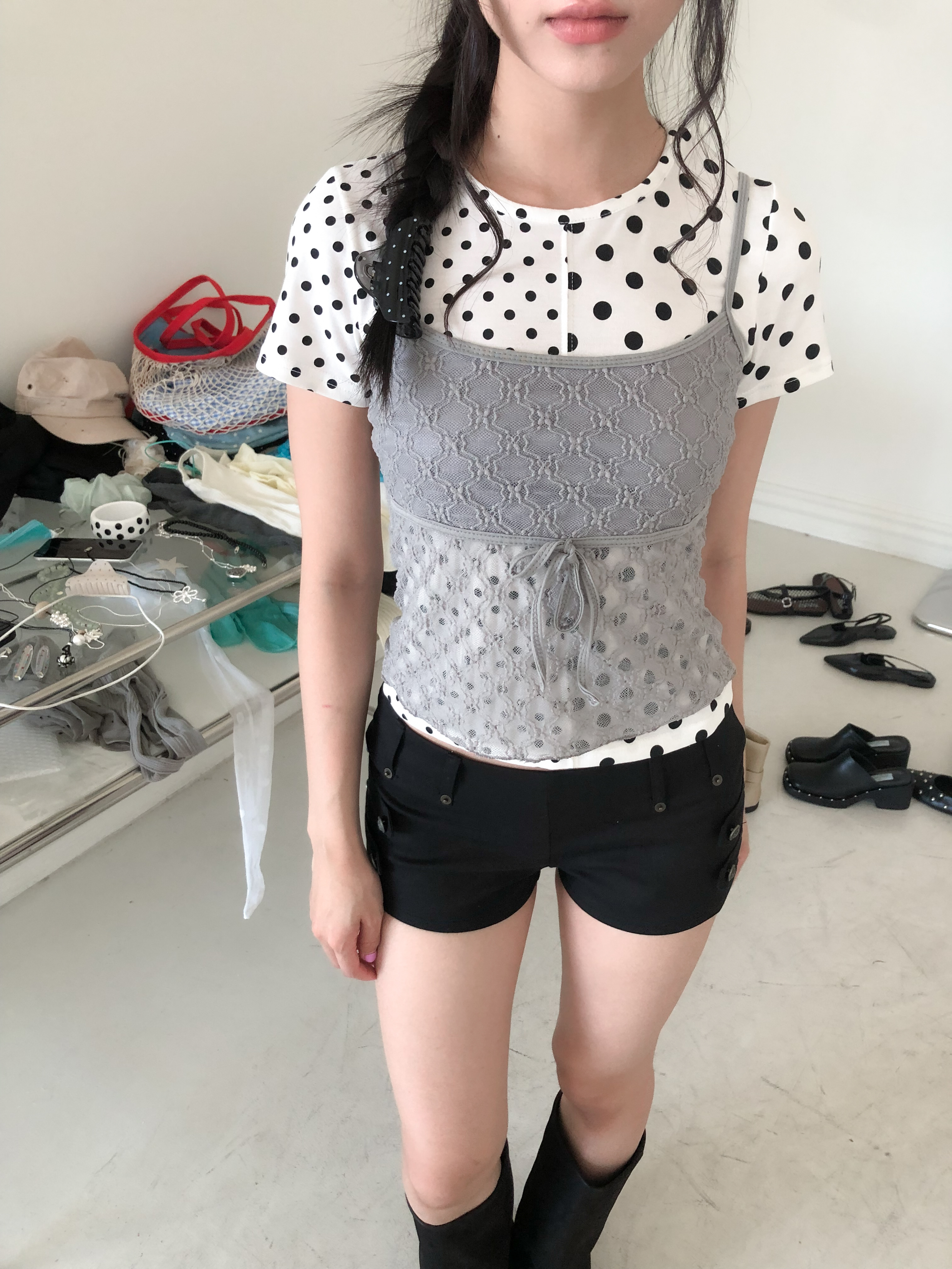 eiffel sleeveless top #背心