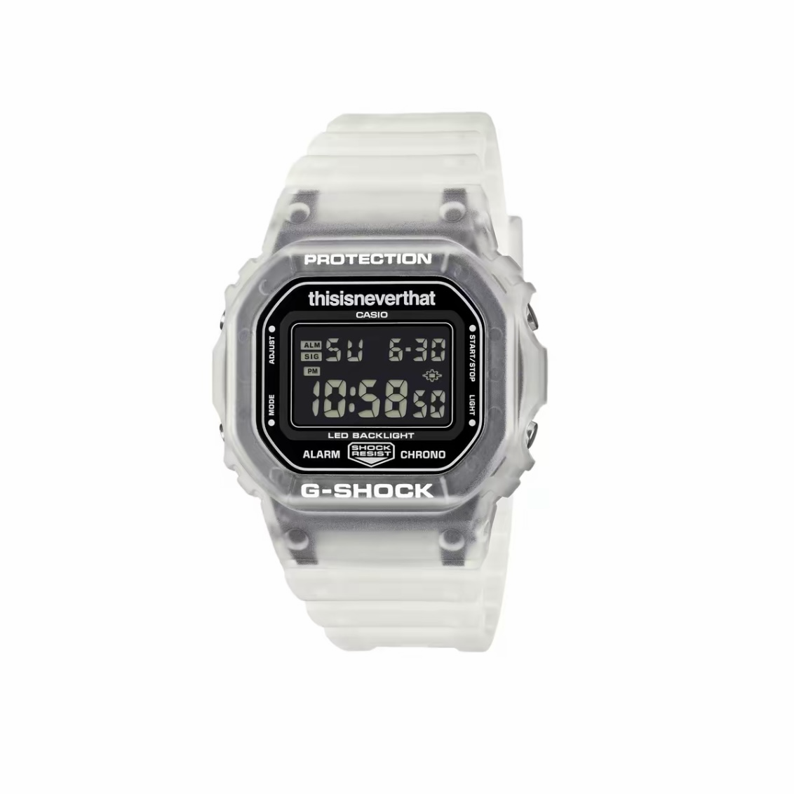 CASIO 卡西歐 x thisisneverthat G-SHOCK 聯名款 數位 防水 DW-5600 可調式錶帶 手錶
