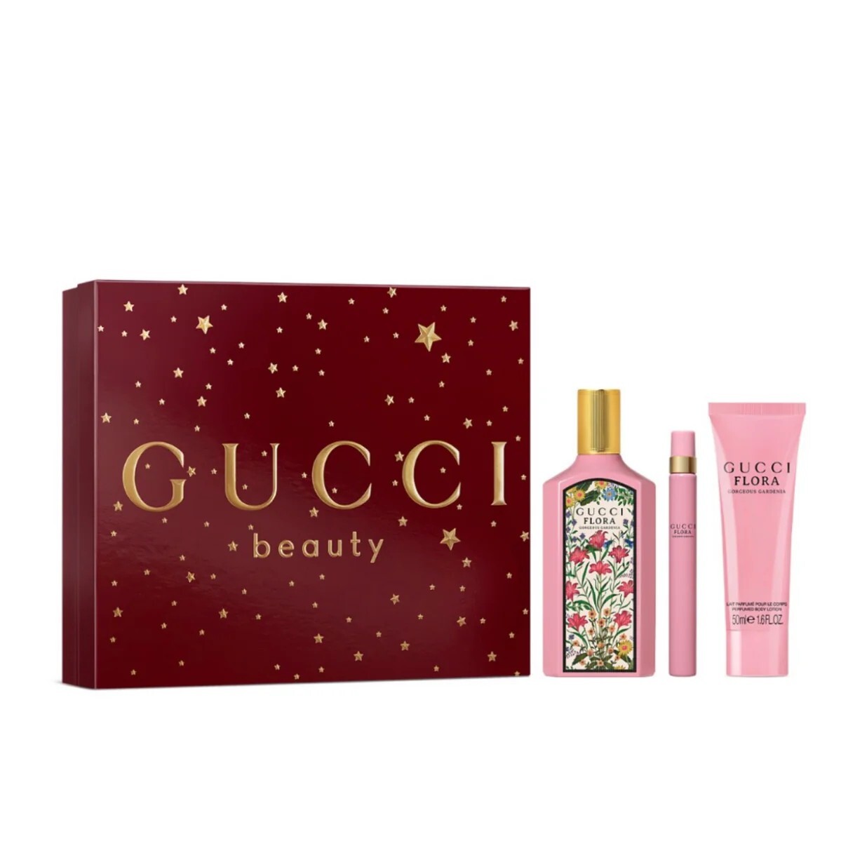 Gucci 綺夢梔子花濃香水套盒 (100ml + 隨行裝 10ml+身體乳 50ml)
