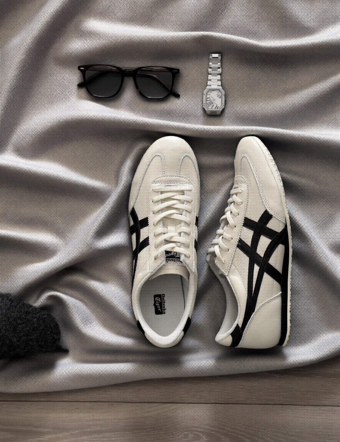 ASICS ONITSUKA TIGER MACHU RACER 米白黑 鬼塚虎 德訓鞋 1183B770-200