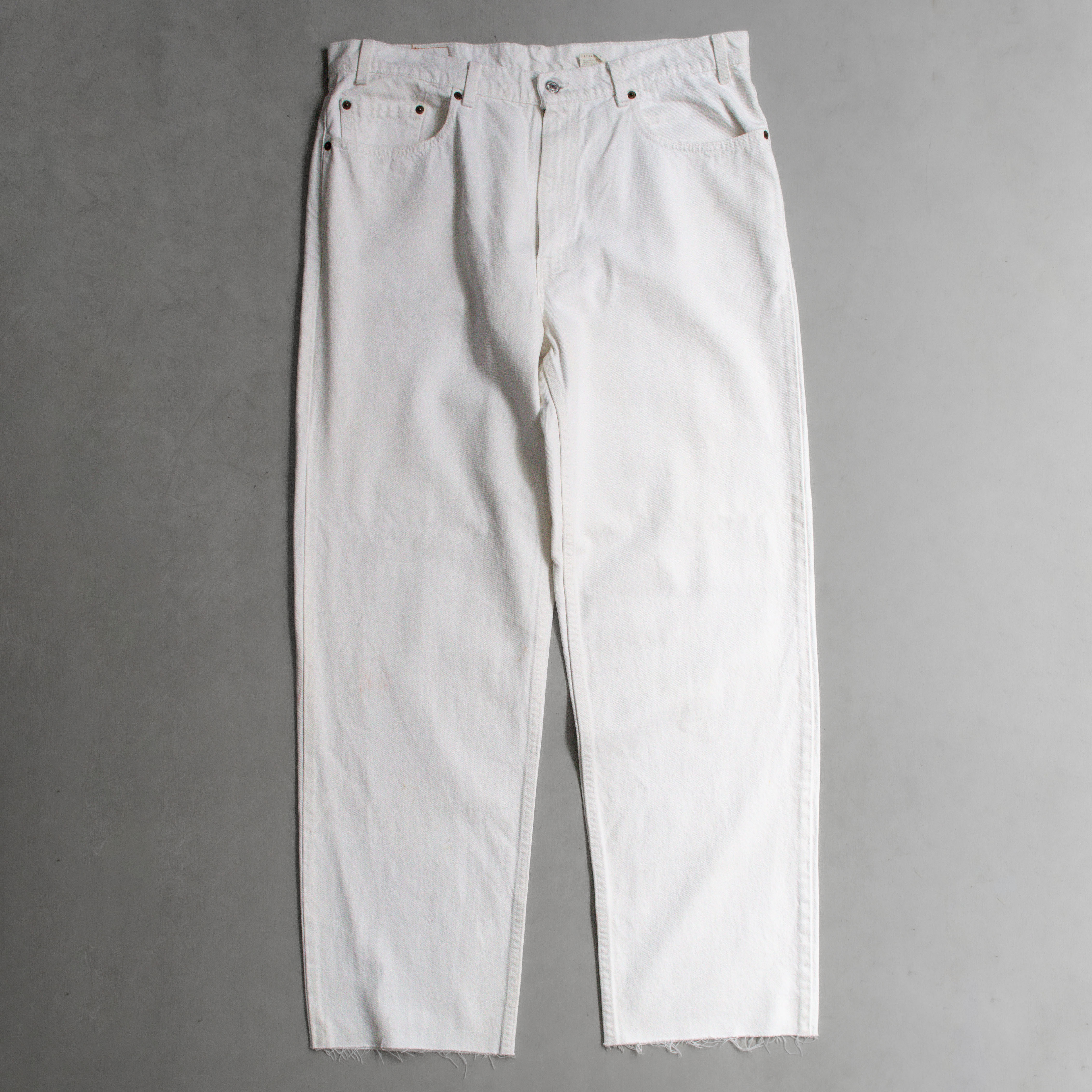 VINTAGE LEVIS 550 WHITE DENIM 美國製 白色 錐形 牛仔 丹寧 長褲 A