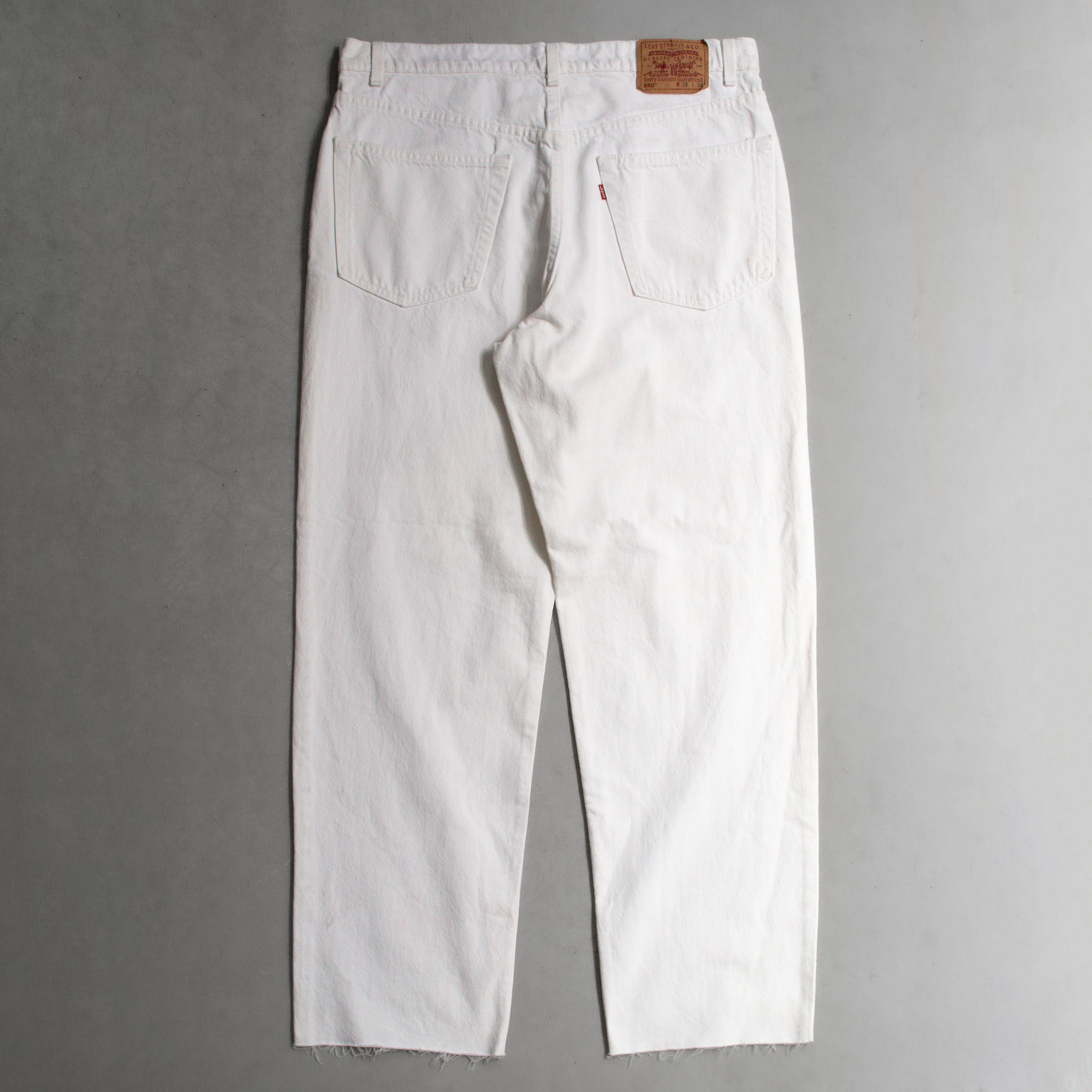 VINTAGE LEVIS 550 WHITE DENIM 美國製 白色 錐形 牛仔 丹寧 長褲 A