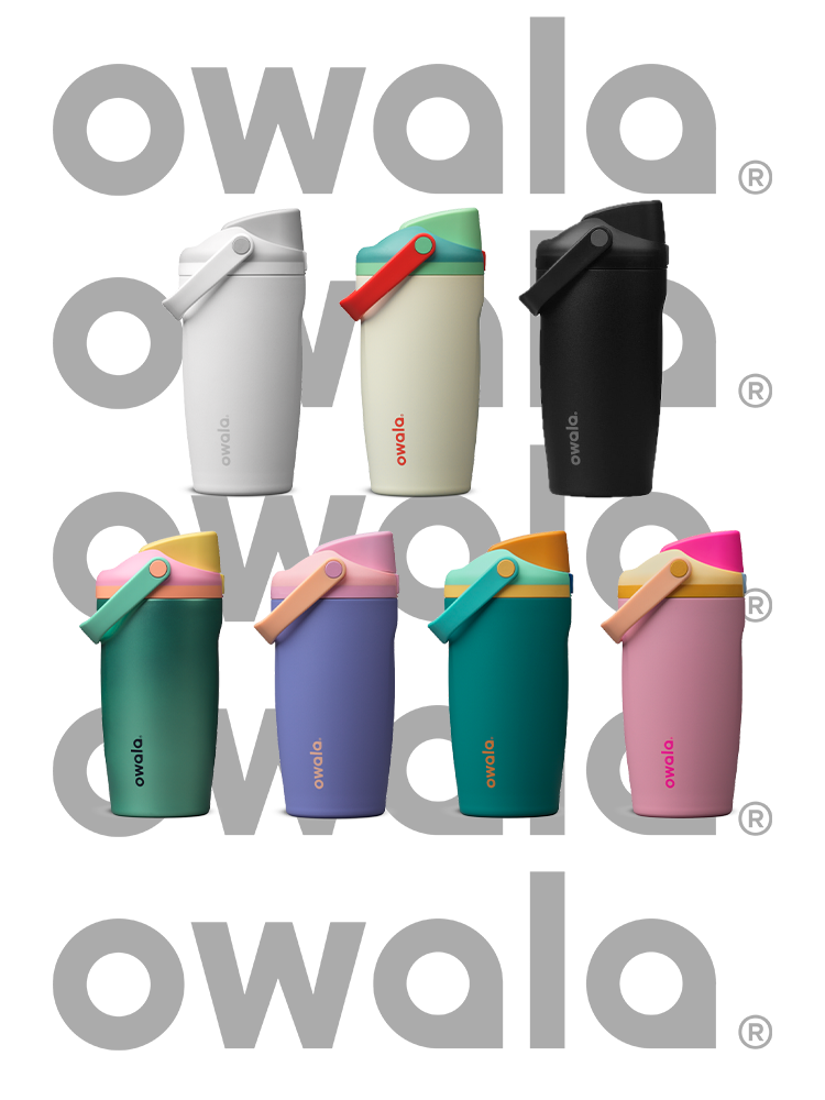 【預購】美國 Owala FreeSip® Sway 不鏽鋼 水壺 雙飲口 吸管杯 可上鎖 防漏 手提 旅行杯 18oz / 530ml