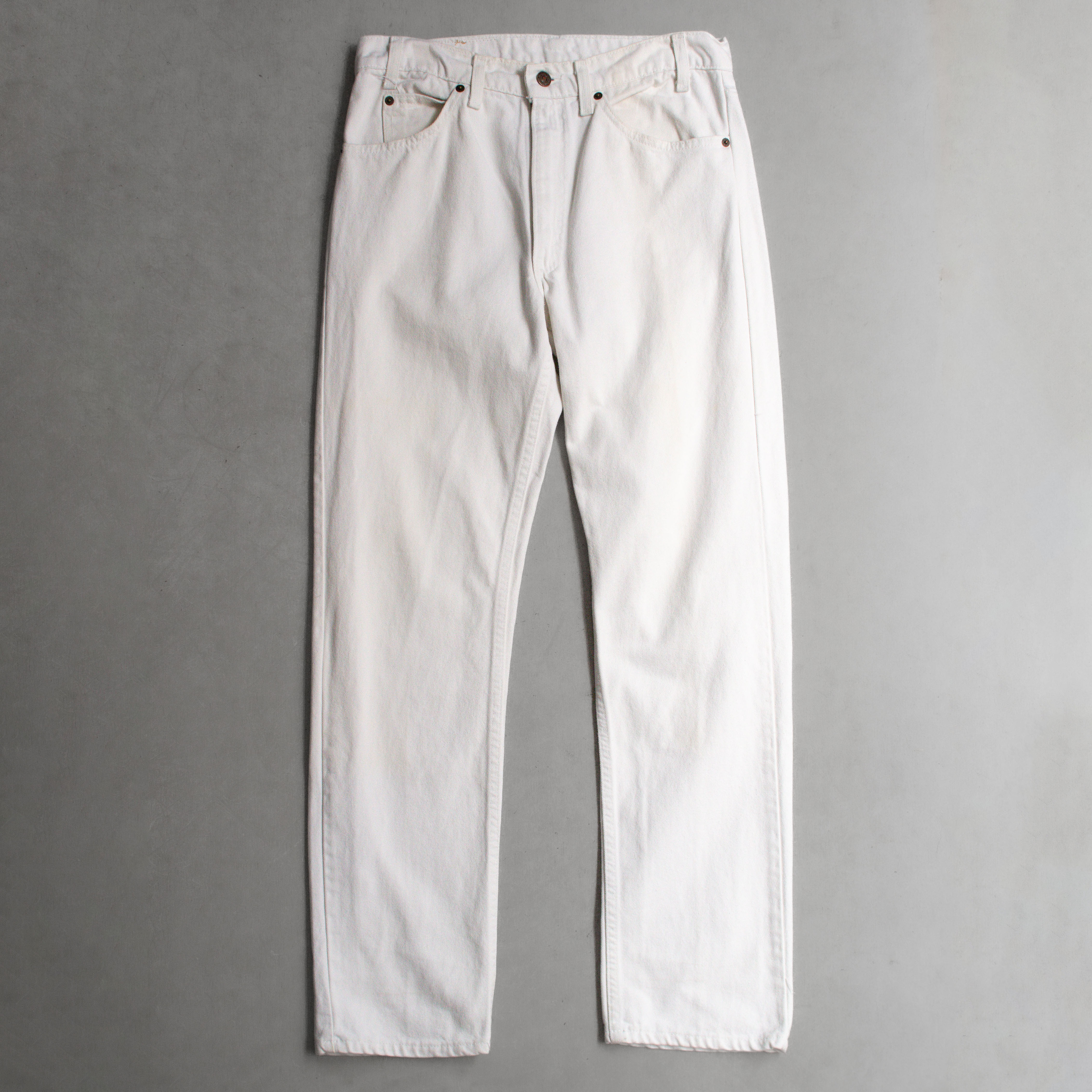 VINTAGE LEVIS 505 WHITE DENIM 美國製 白色 直筒 牛仔 丹寧 長褲 D