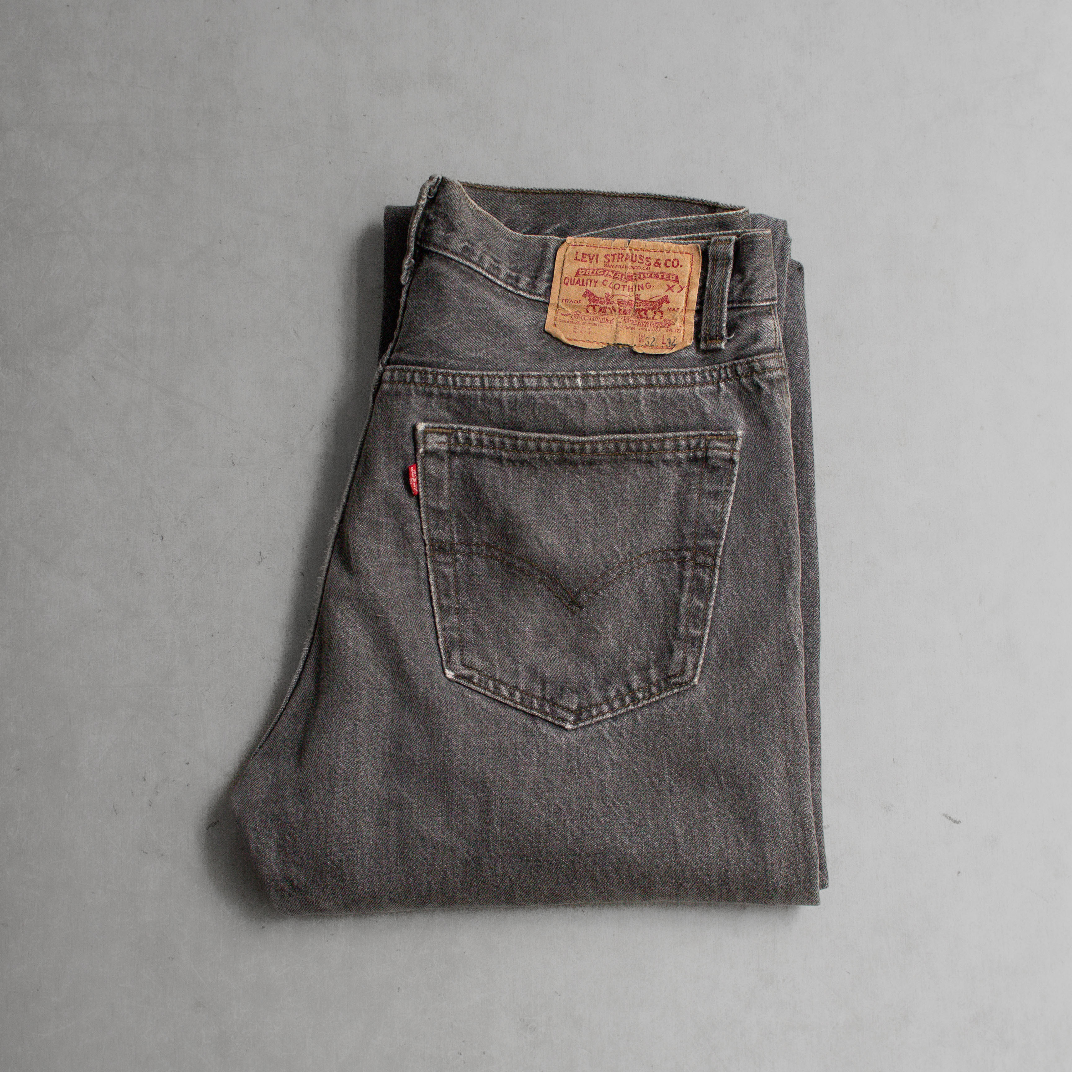 VINTAGE LEVIS 501 DENIM PANTS 美國製 直筒 灰色 牛仔 丹寧 長褲 B