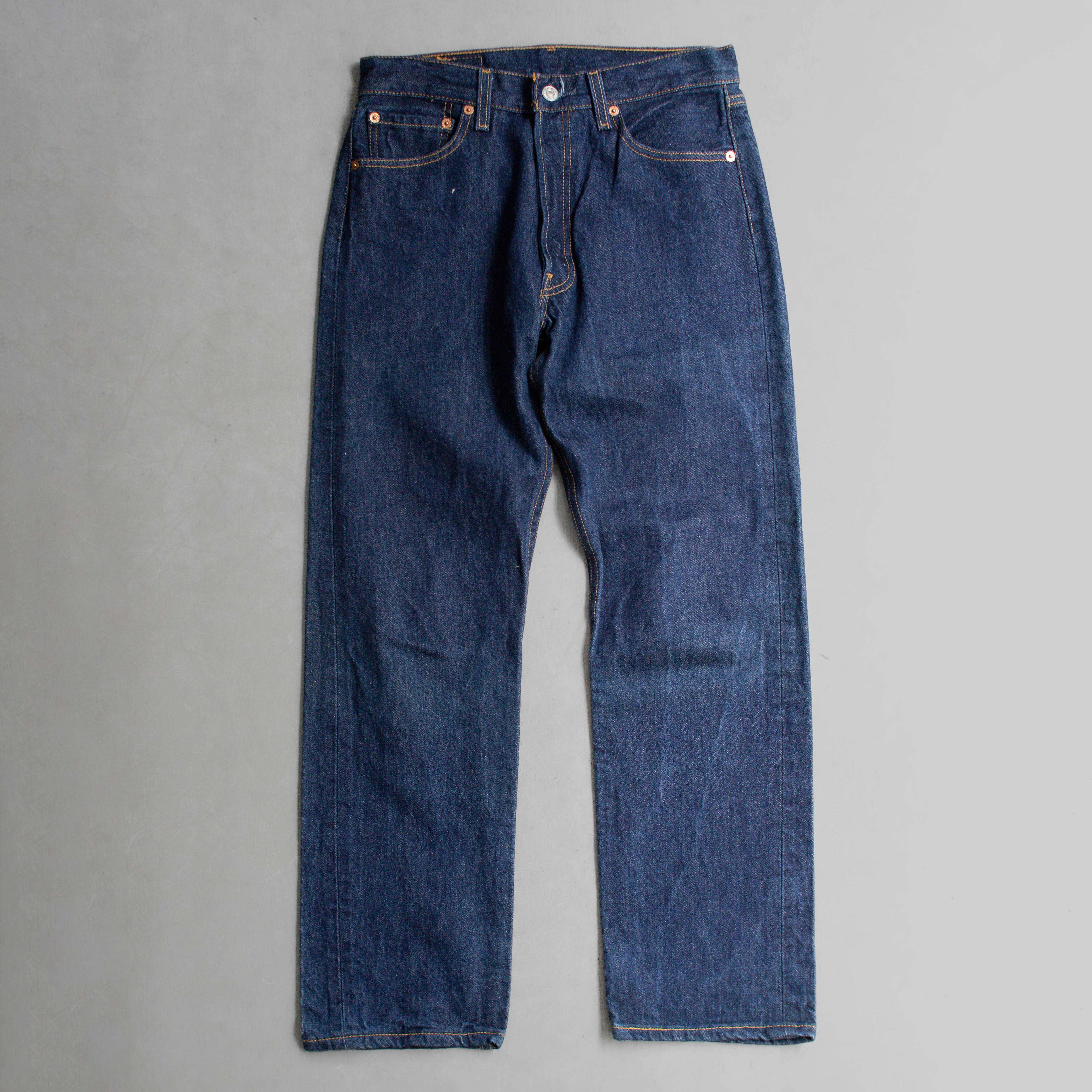 VINTAGE LEVIS 501 DENIM PANTS 美國 直筒 深藍 牛仔 丹寧 長褲 C
