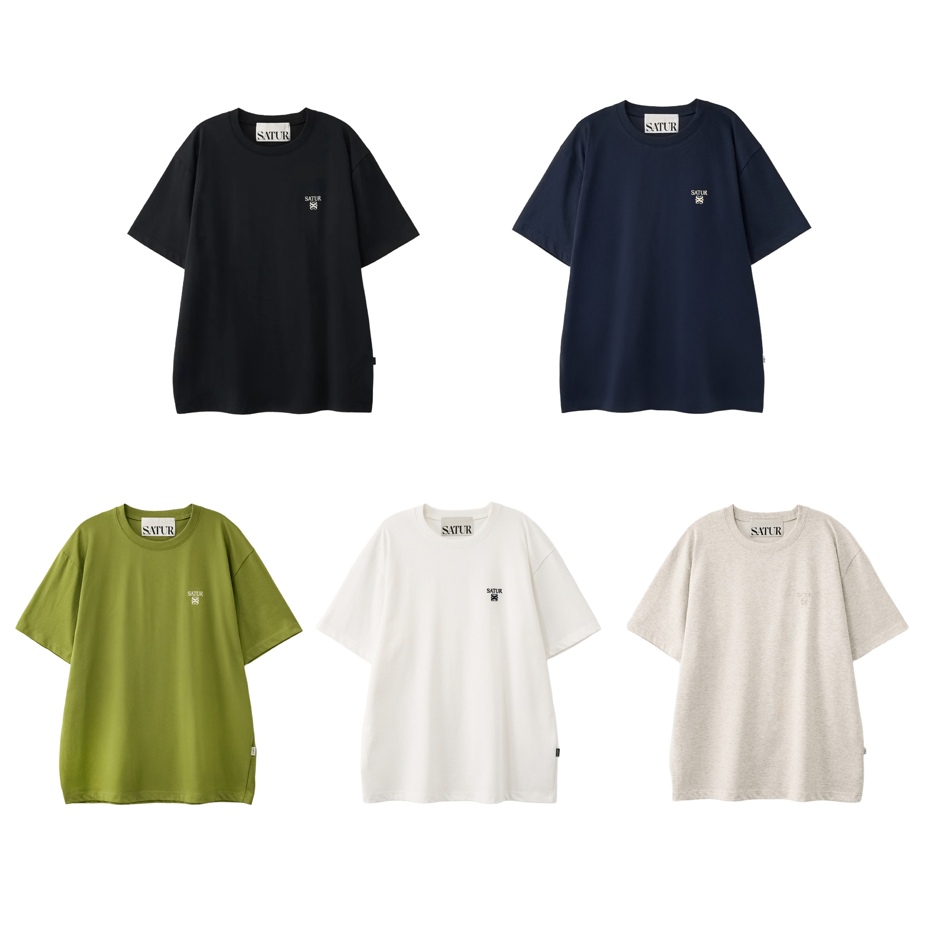 【32】SATUR Loren Classic Logo T-Shirt - (6個尺碼 / 5色選擇)