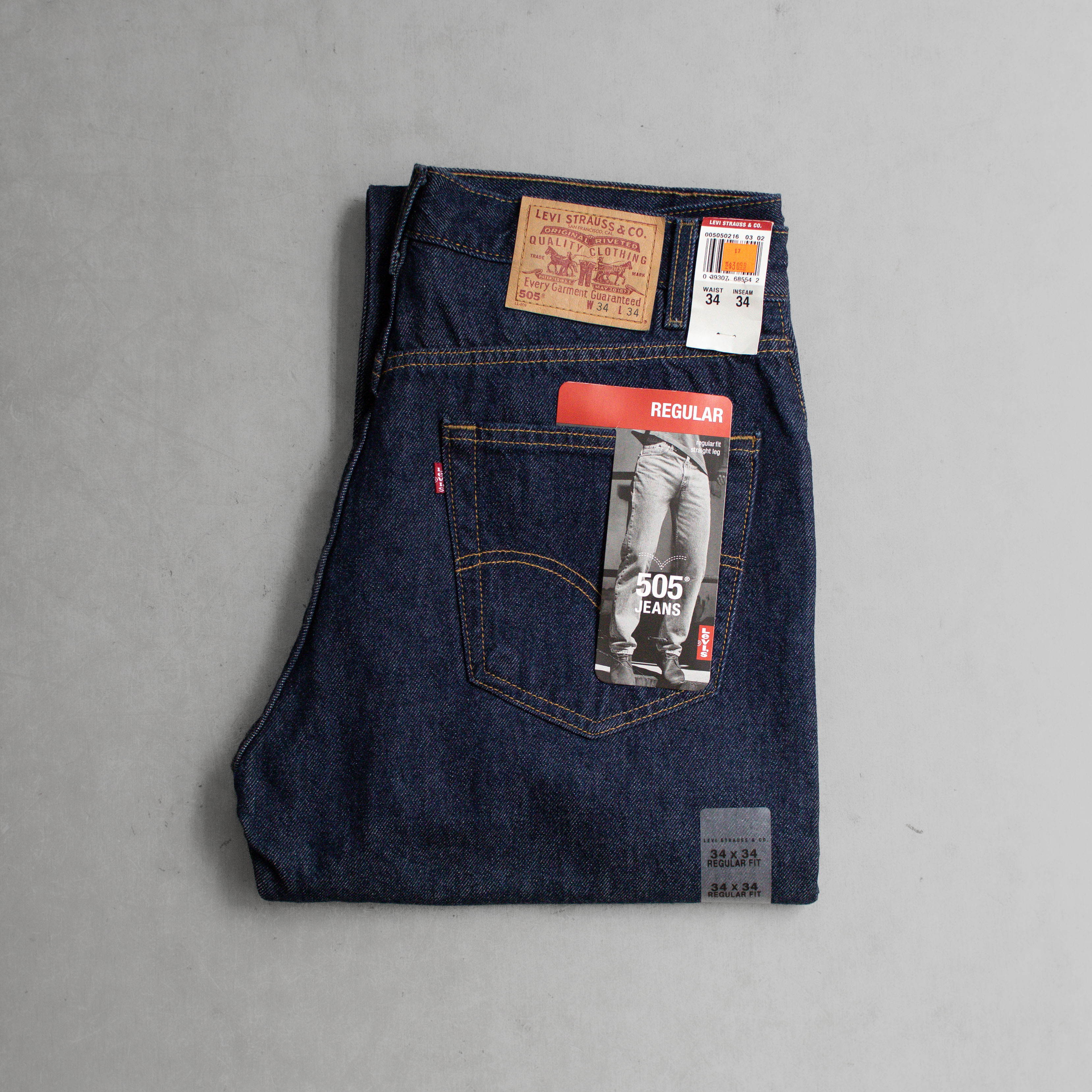 NOS LEVIS 505 DENIM PANTS 美國製 庫存新品 原色 直筒 牛仔 丹寧 長褲