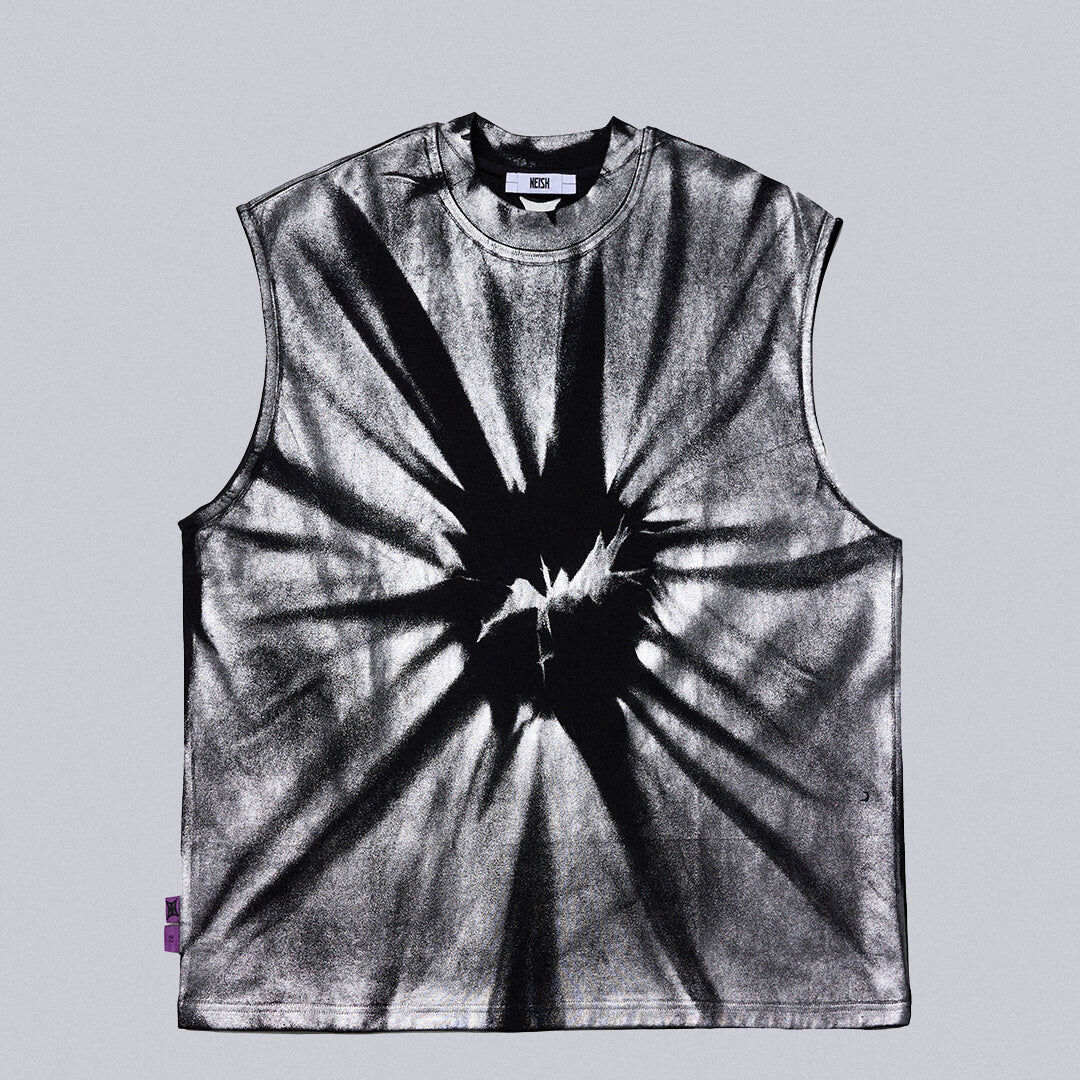 NEISH｜Fracture Silver-Twist Tank Top (Silver)