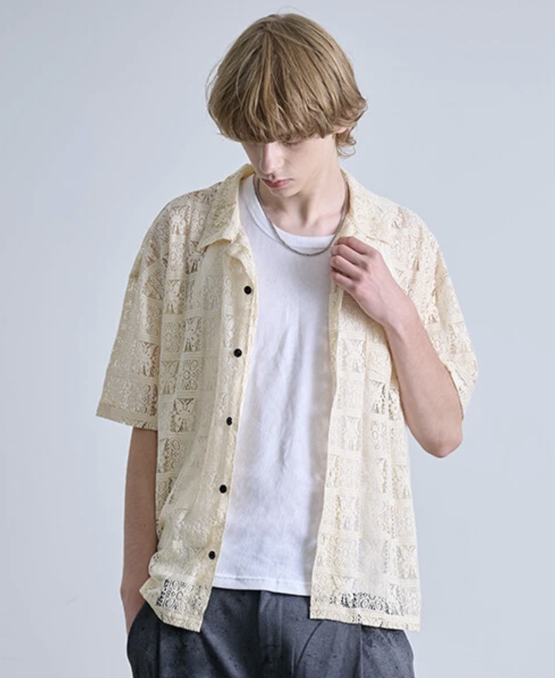 𝗥𝗘𝗩𝗢. 𝗧𝗢𝗞𝗬𝗢 Butterfly Lace SS Shirt