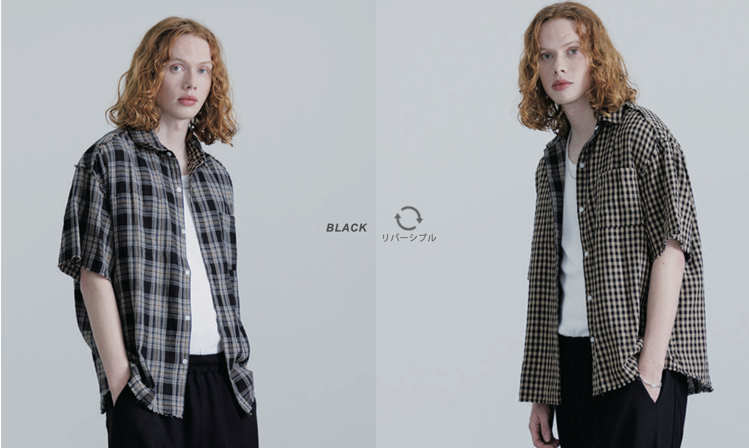 REVO.TOKYO  Double Gauze Reversible Shirt