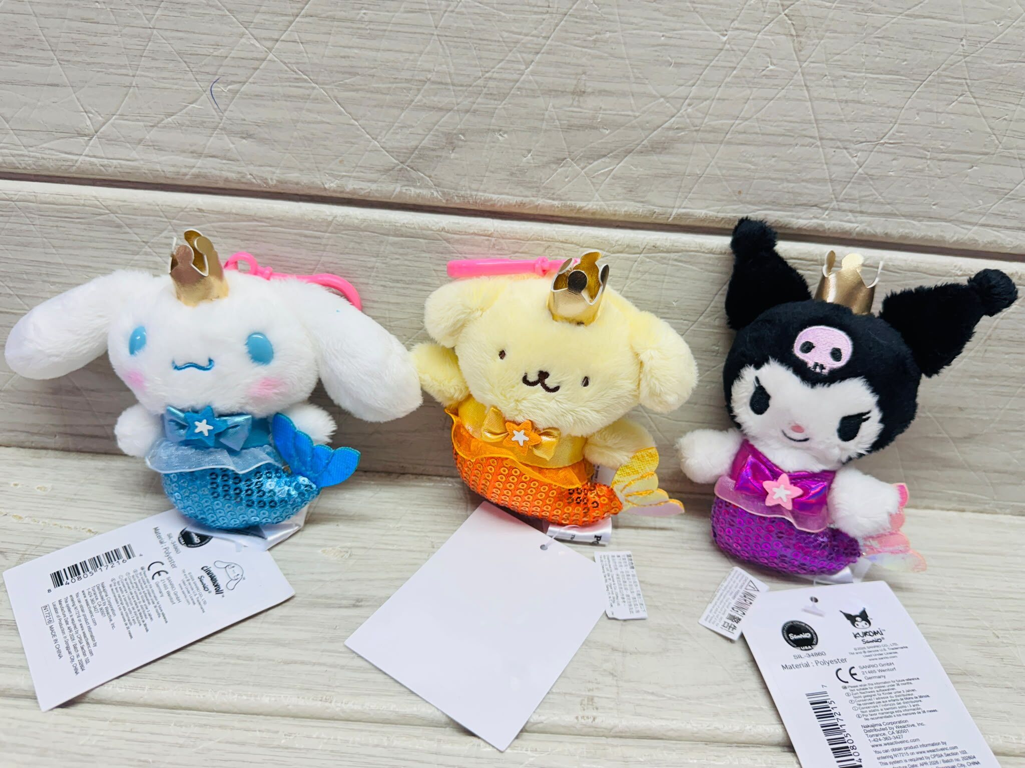 Sanrio 美人魚鎖匙扣公仔