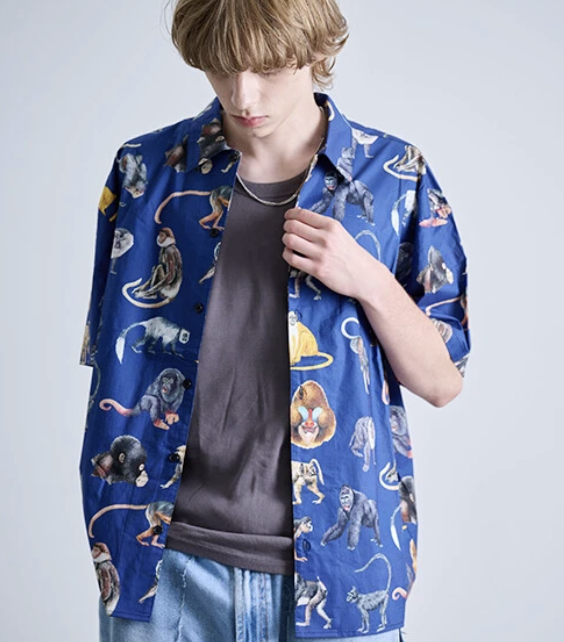 𝗥𝗘𝗩𝗢. 𝗧𝗢𝗞𝗬𝗢 Monkey Pattern Shirt