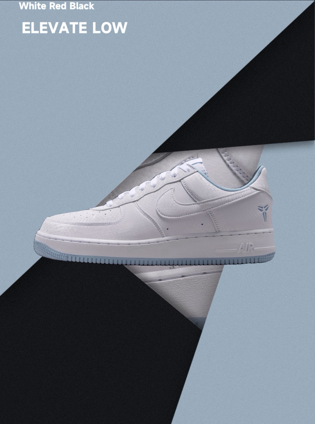 Kobe Air Force 1 冰藍  "Lower Merion High: Away" IB0018-103