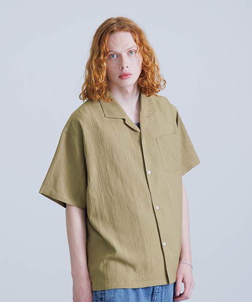 𝗥𝗲𝘃𝗼. 𝗧𝗼𝗸𝘆𝗼 Open Collar Crepe Shirt