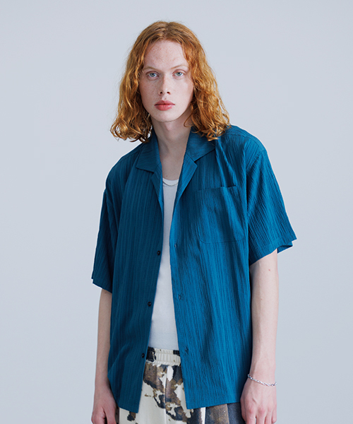 𝗥𝗲𝘃𝗼. 𝗧𝗼𝗸𝘆𝗼 Open Collar Crepe Shirt