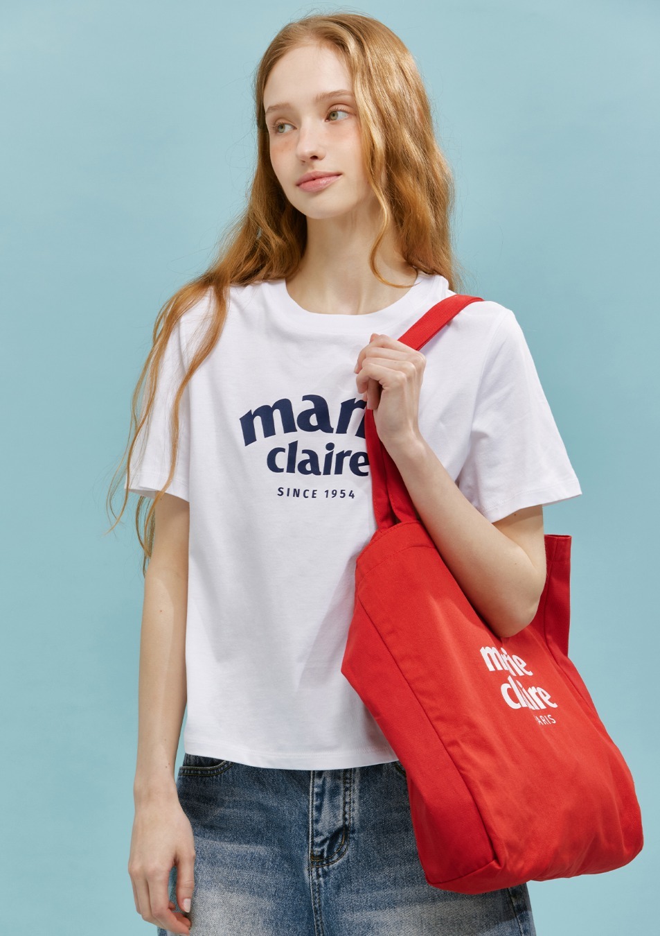 <韓國代購> MARIE CLAIRE ARCH LOGO SHORT SLEEVE TEE